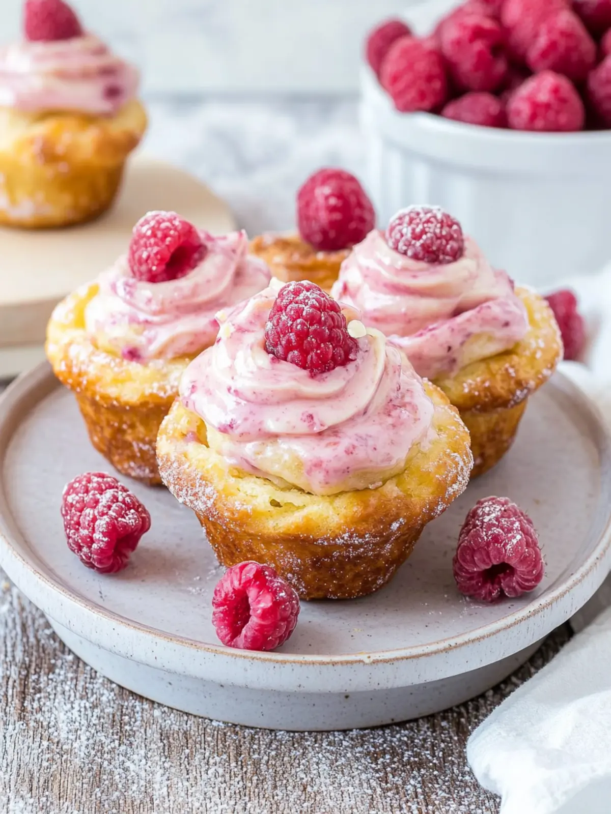 Irresistible Raspberry Cream Cheese Cruffins