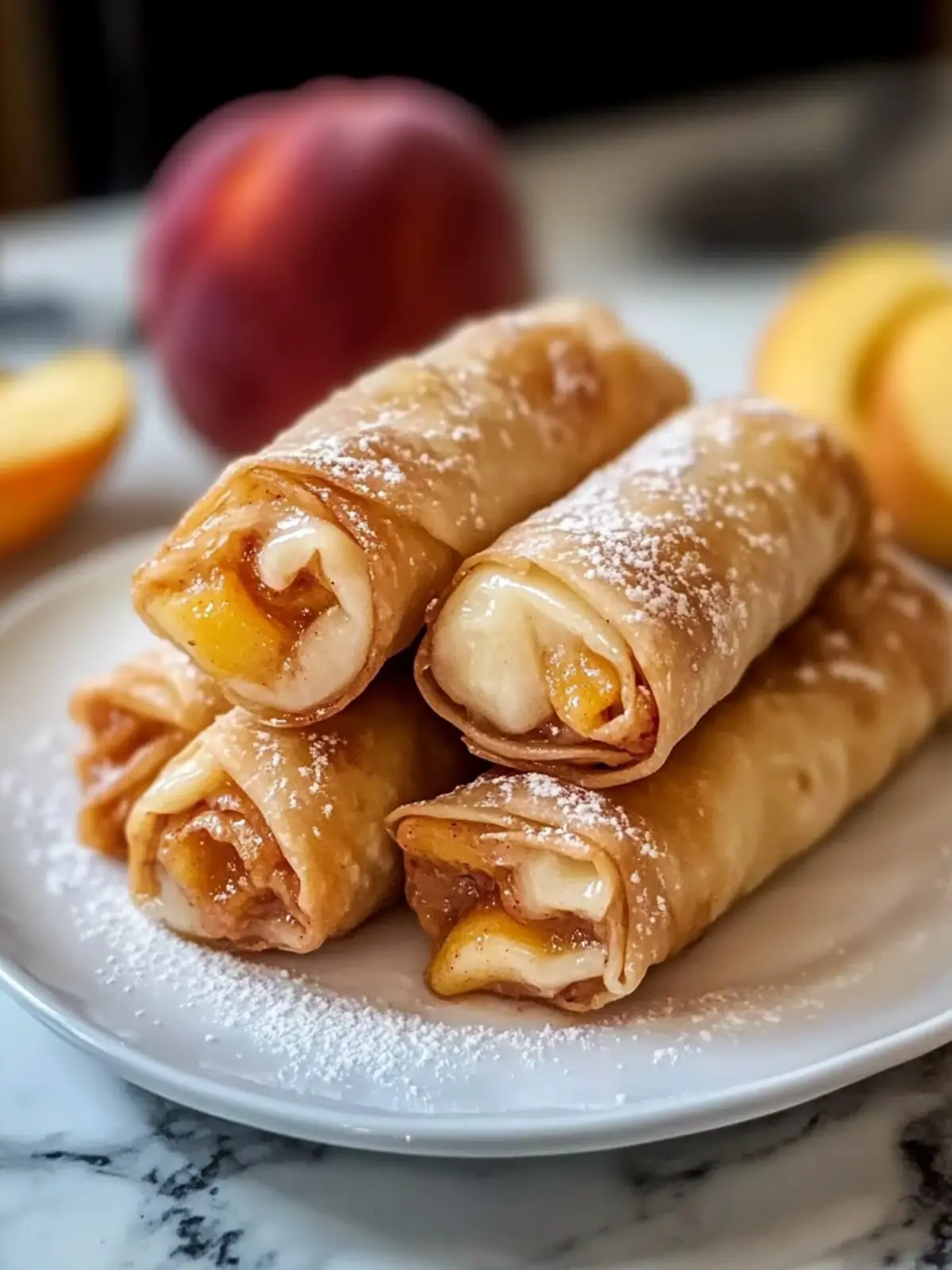 Peach Cobbler Egg Rolls Recipe – Your New Summer Favorite 5 Peach Cobbler Egg Rolls Recipe