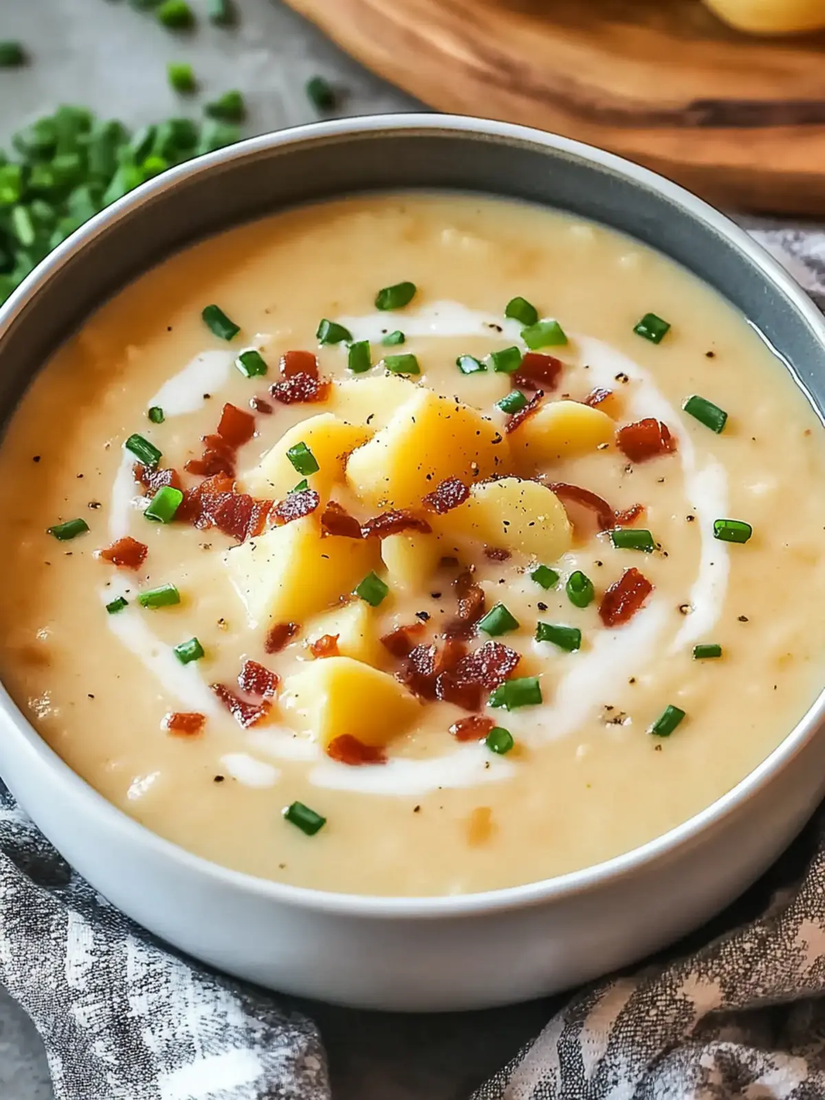 Creamy Loaded Baked Potato Soup That’ll Warm Your Soul 3 Creamy Loaded Baked Potato Soup
