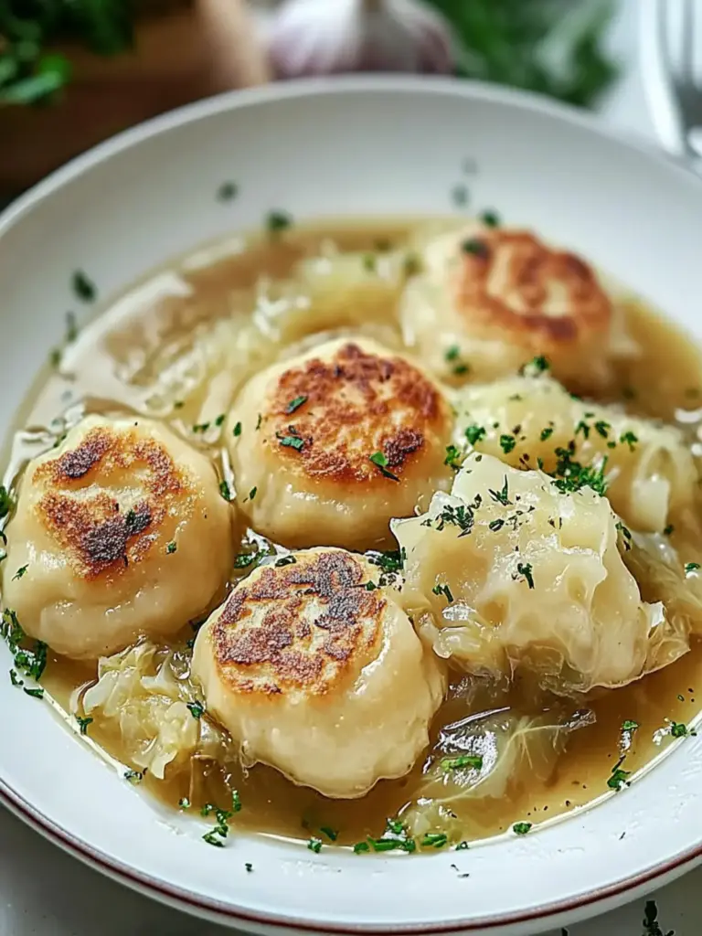 German Cabbage and Dumplings