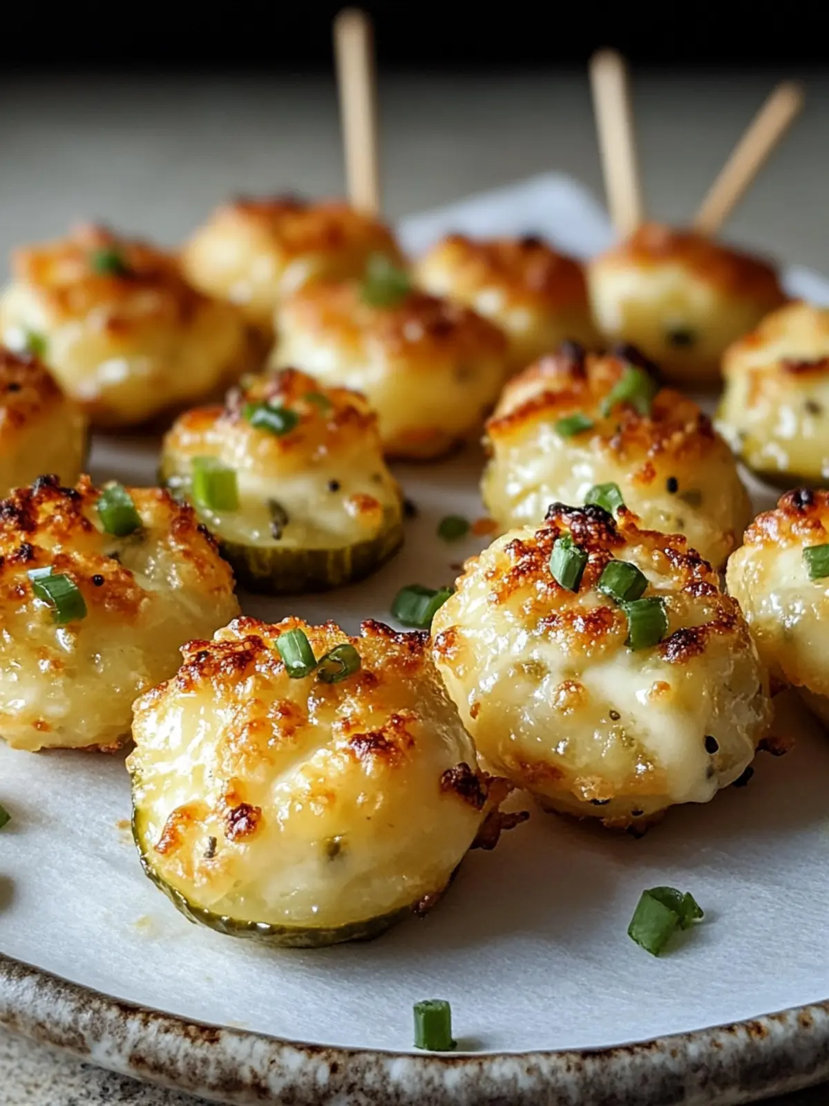 Crispy Pickle Cheese Bites