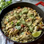 Salsa Verde Chicken & Rice Skillet