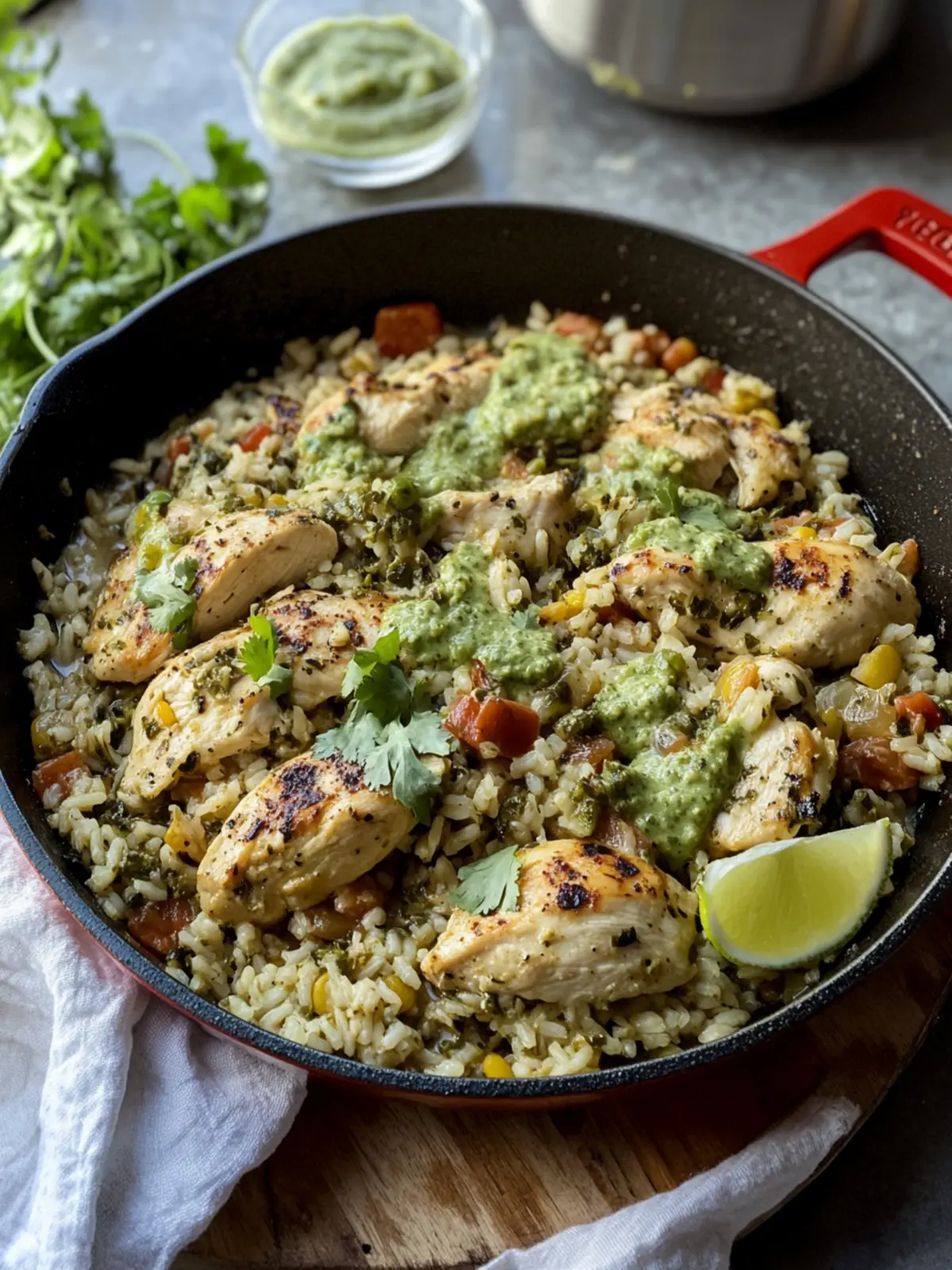 Salsa Verde Chicken & Rice Skillet for Busy Weeknight Wins 5 Salsa Verde Chicken & Rice Skillet