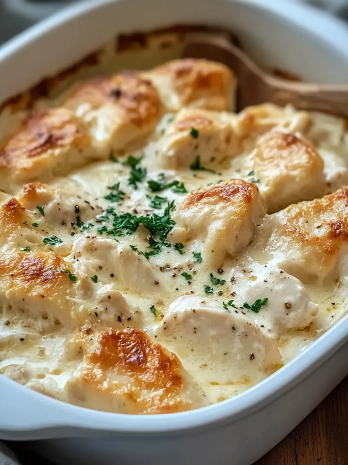 Creamy Swiss Chicken Casserole