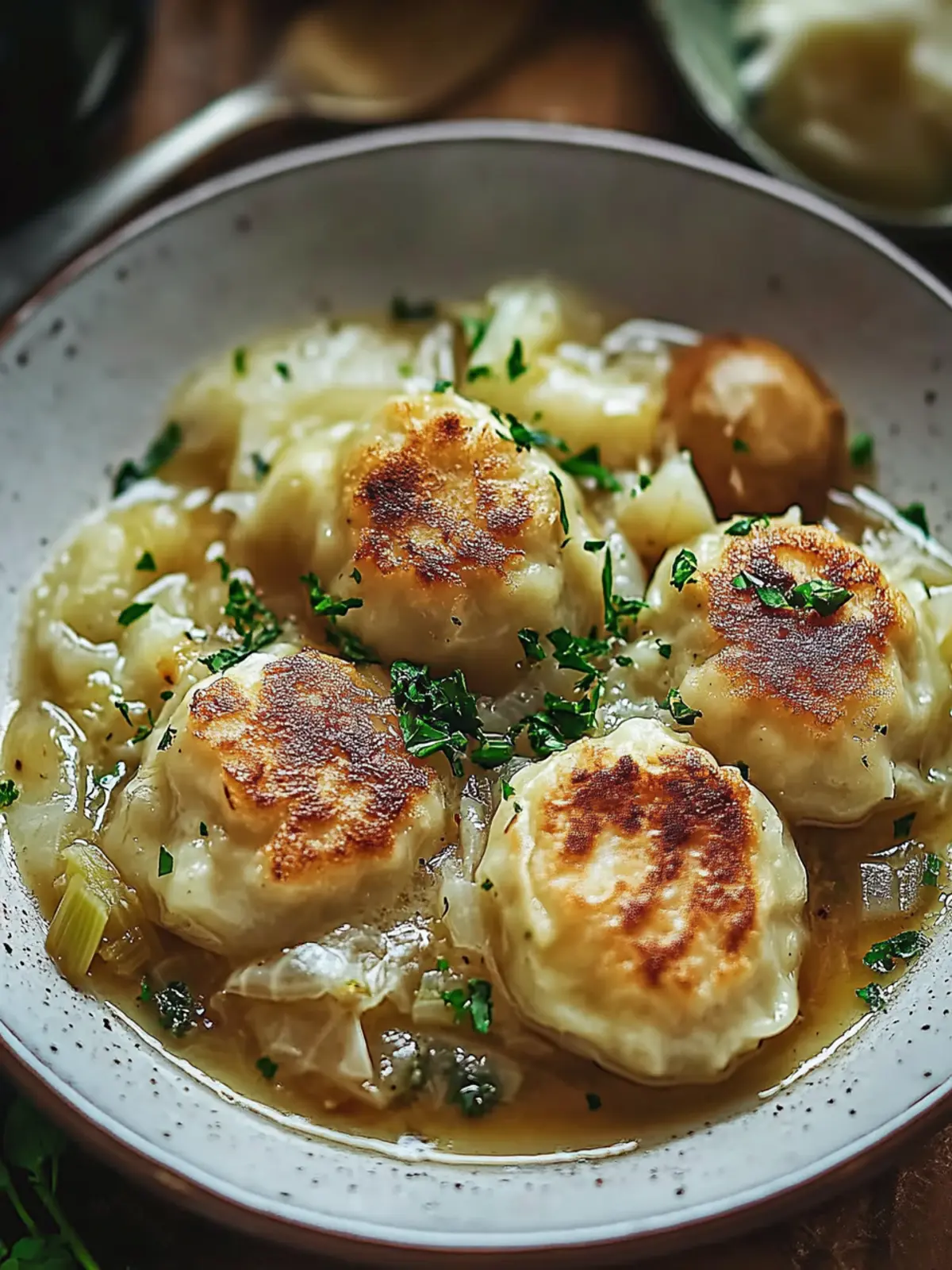 German Cabbage and Dumplings
