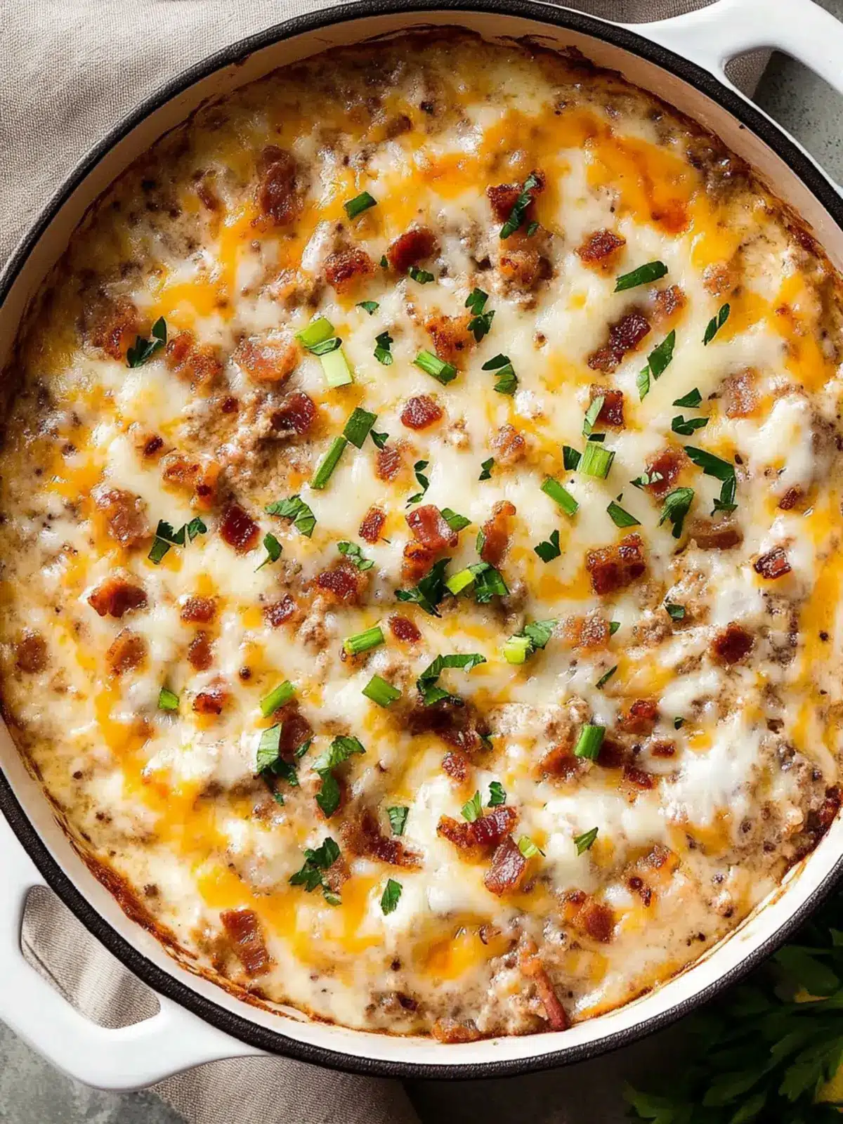 Creamy Bacon Cheeseburger Dip