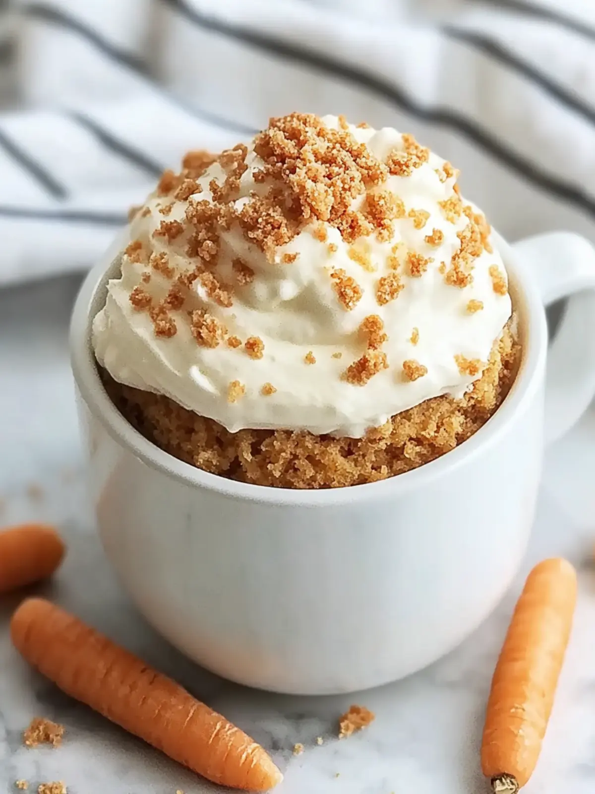 5-Minute Keto Carrot Cake Mug Cake