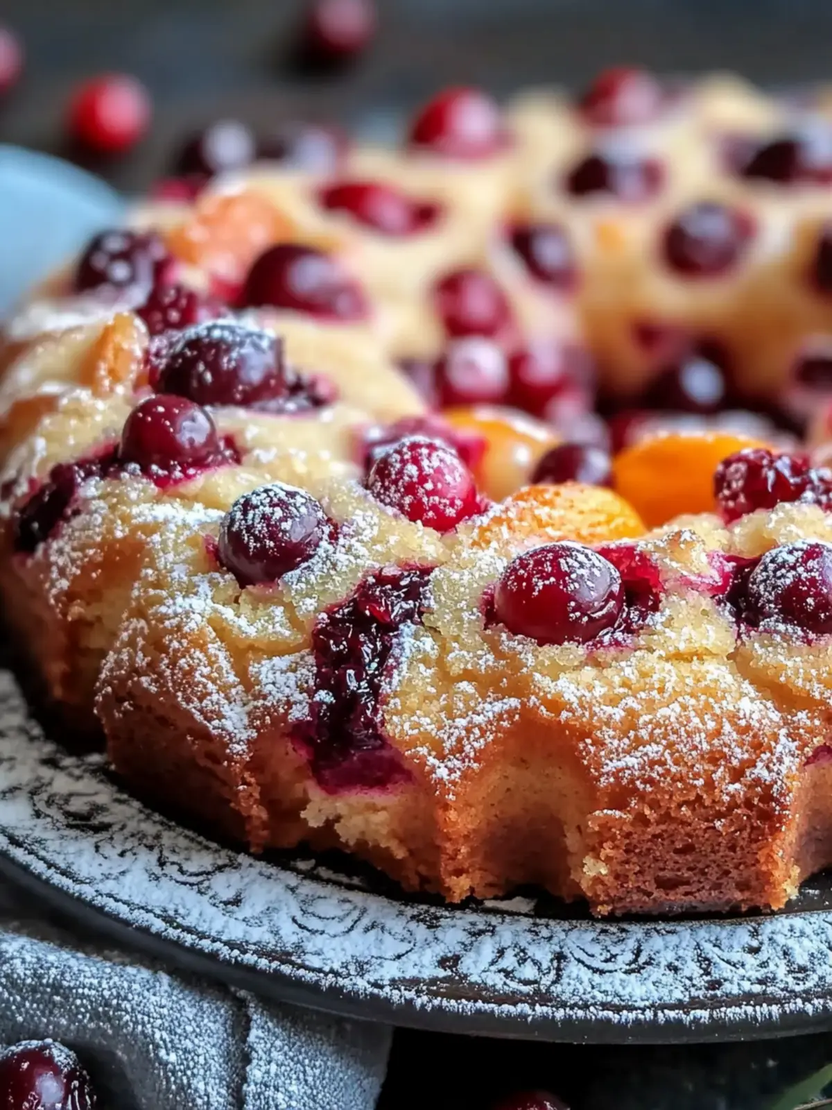 Cranberry Orange Breakfast Cake