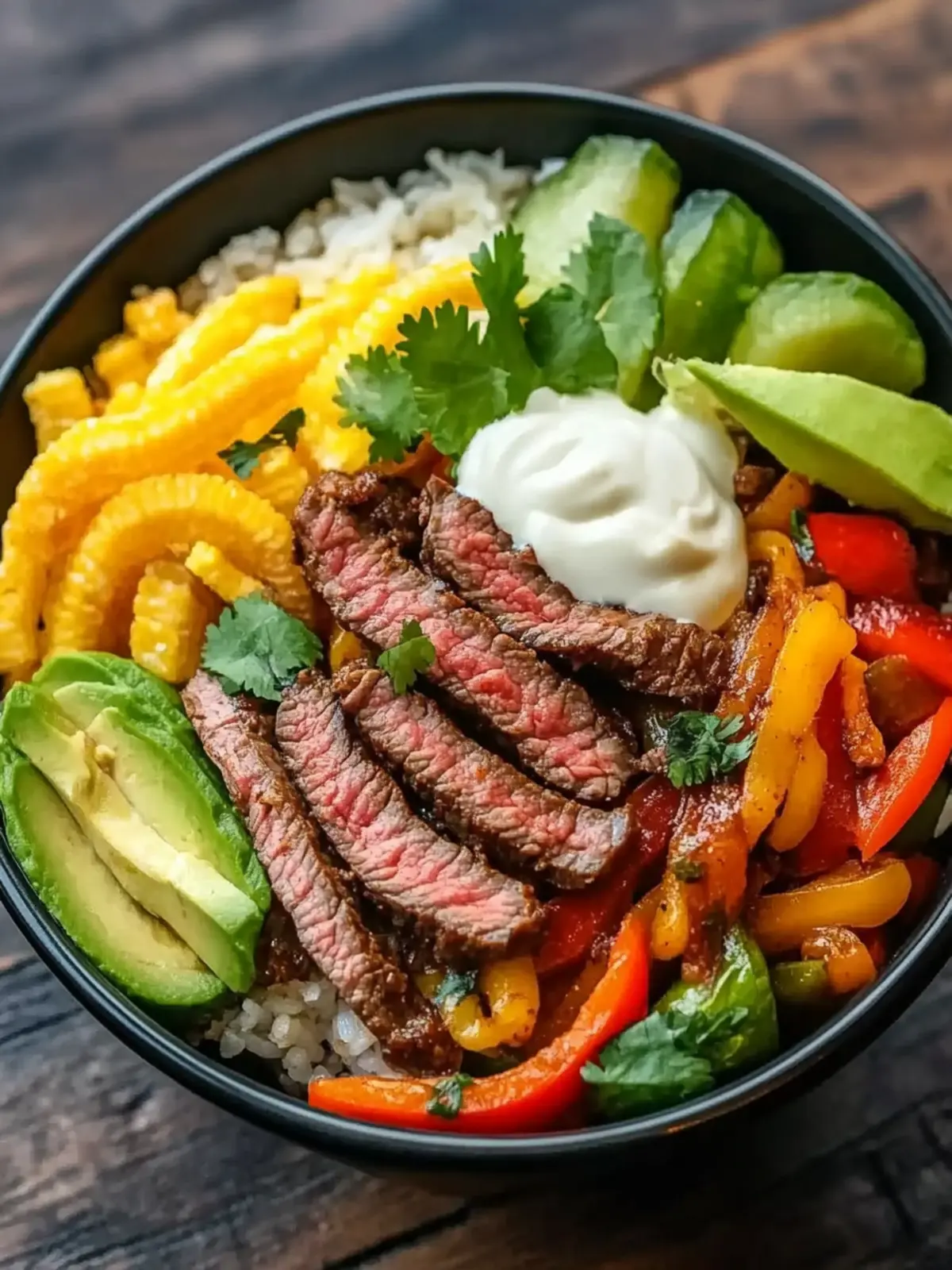 High-Protein, Low-Carb Steak Fajita Bowl Recipe