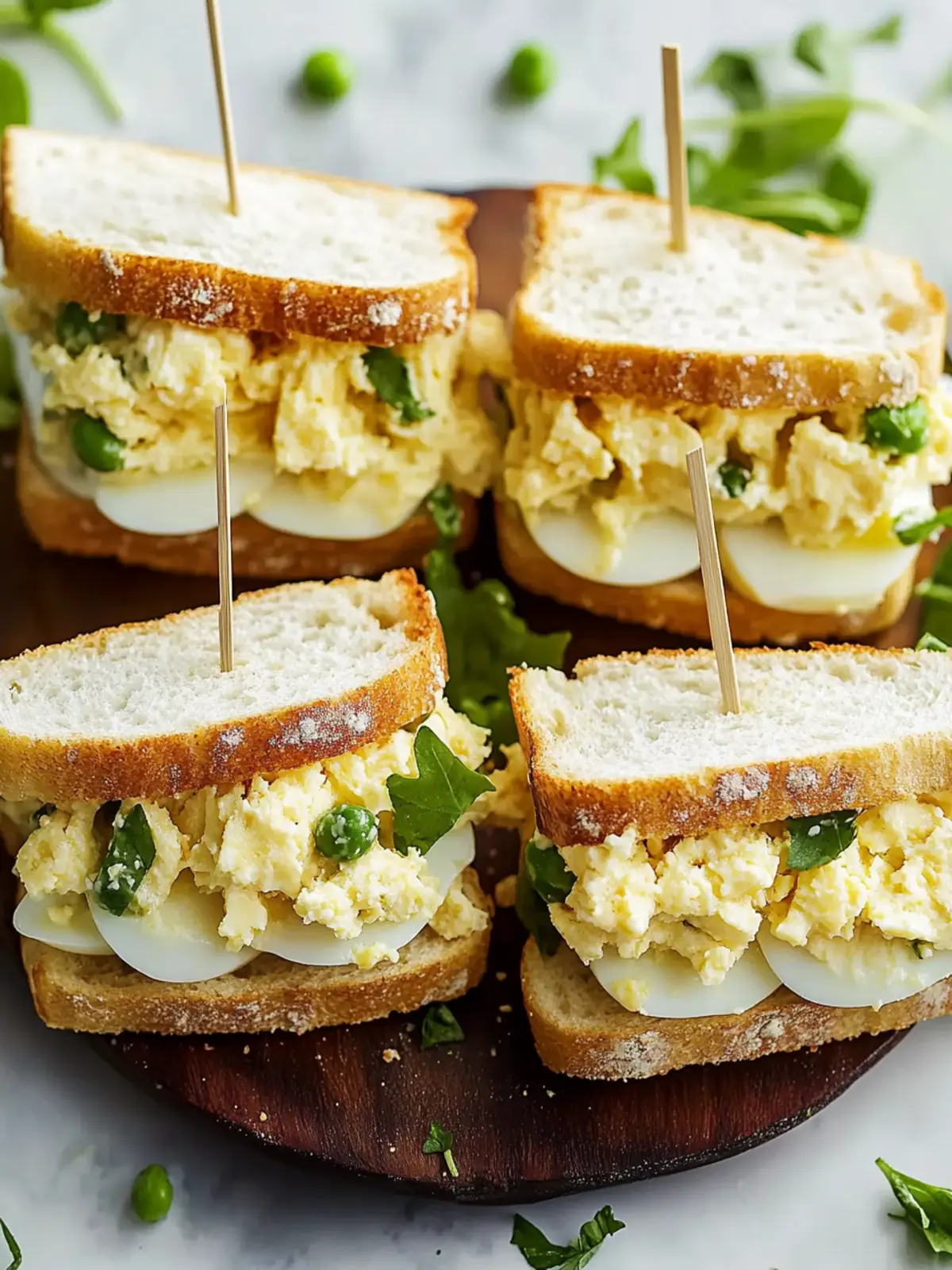 Egg Salad Finger Sandwiches
