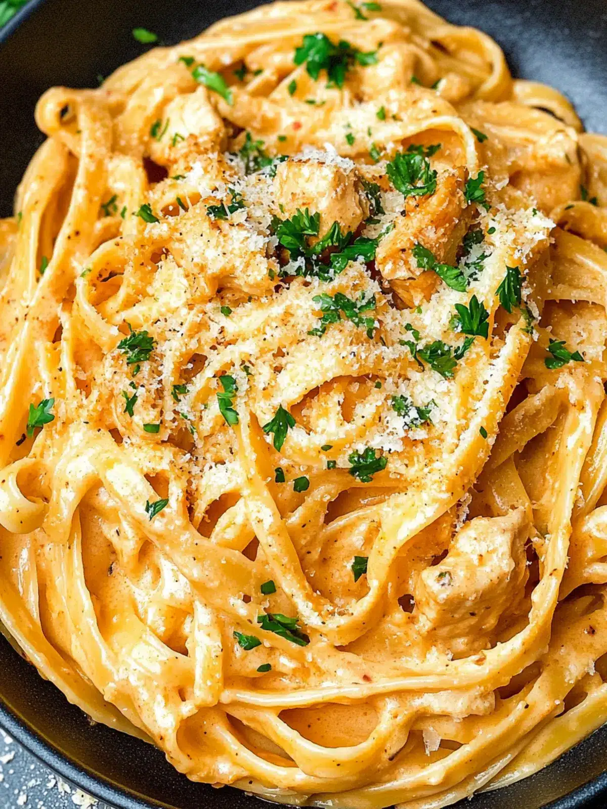 Buffalo Chicken Alfredo Pasta