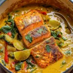Caribbean-Style Coconut Curry Salmon