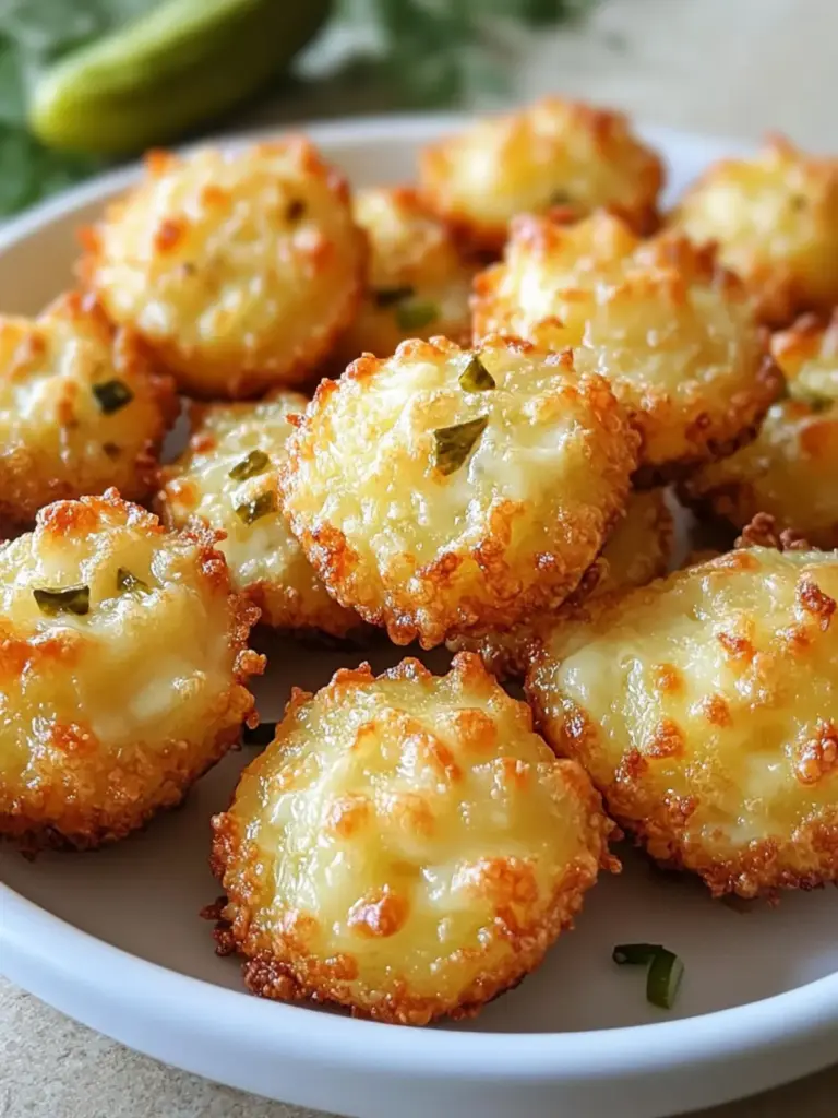 Crispy Pickle Cheese Bites