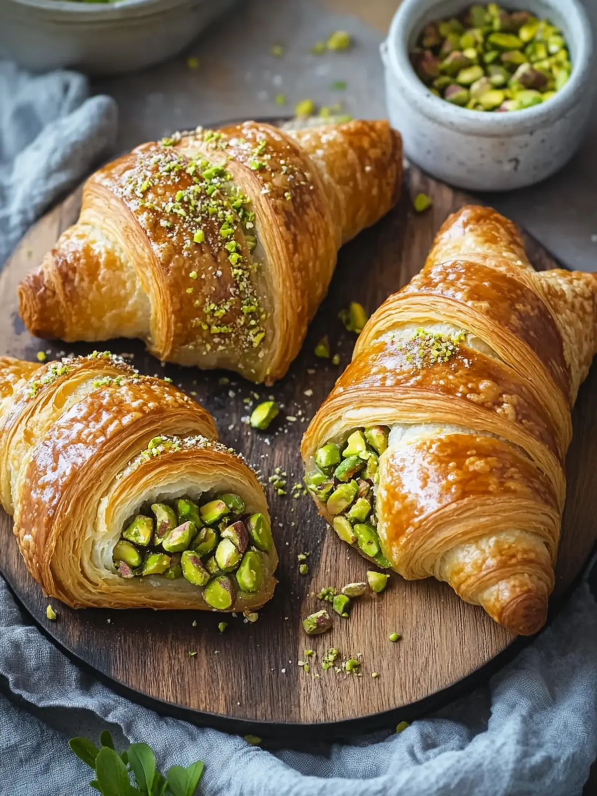 Pistachio Croissants