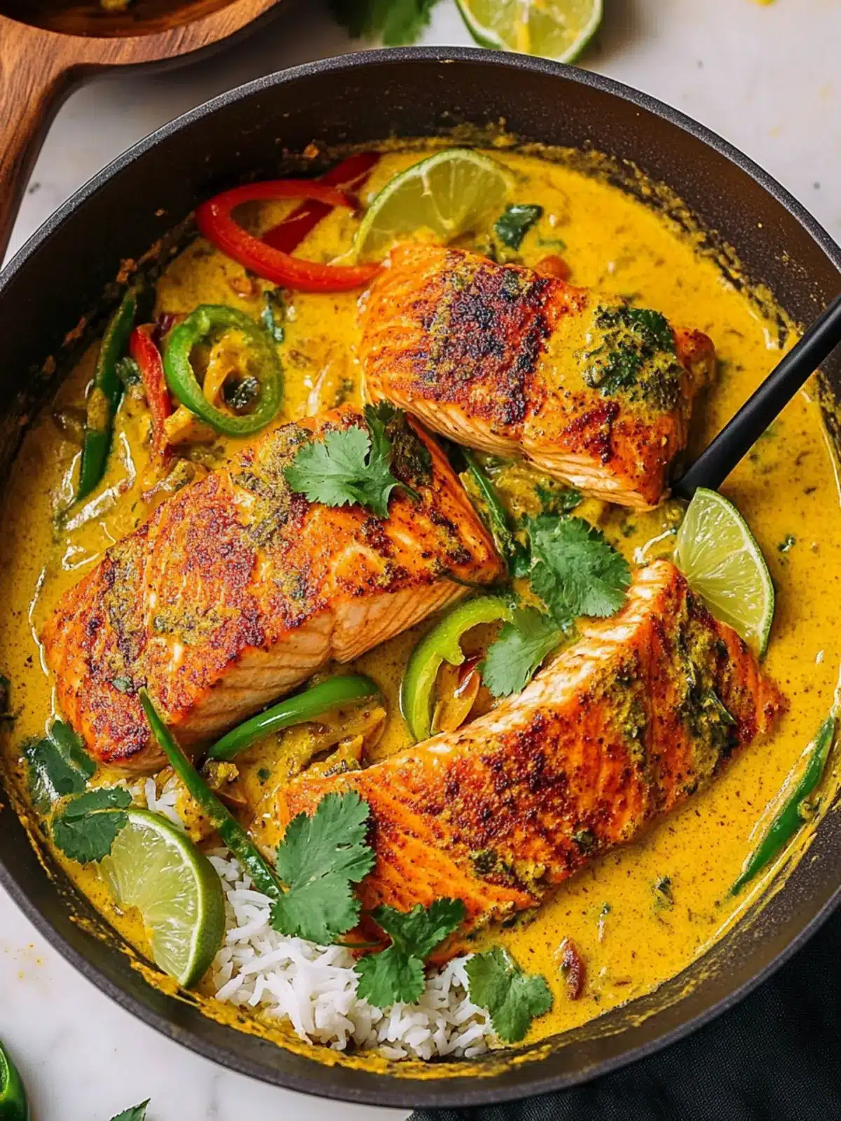 Caribbean-Style Coconut Curry Salmon