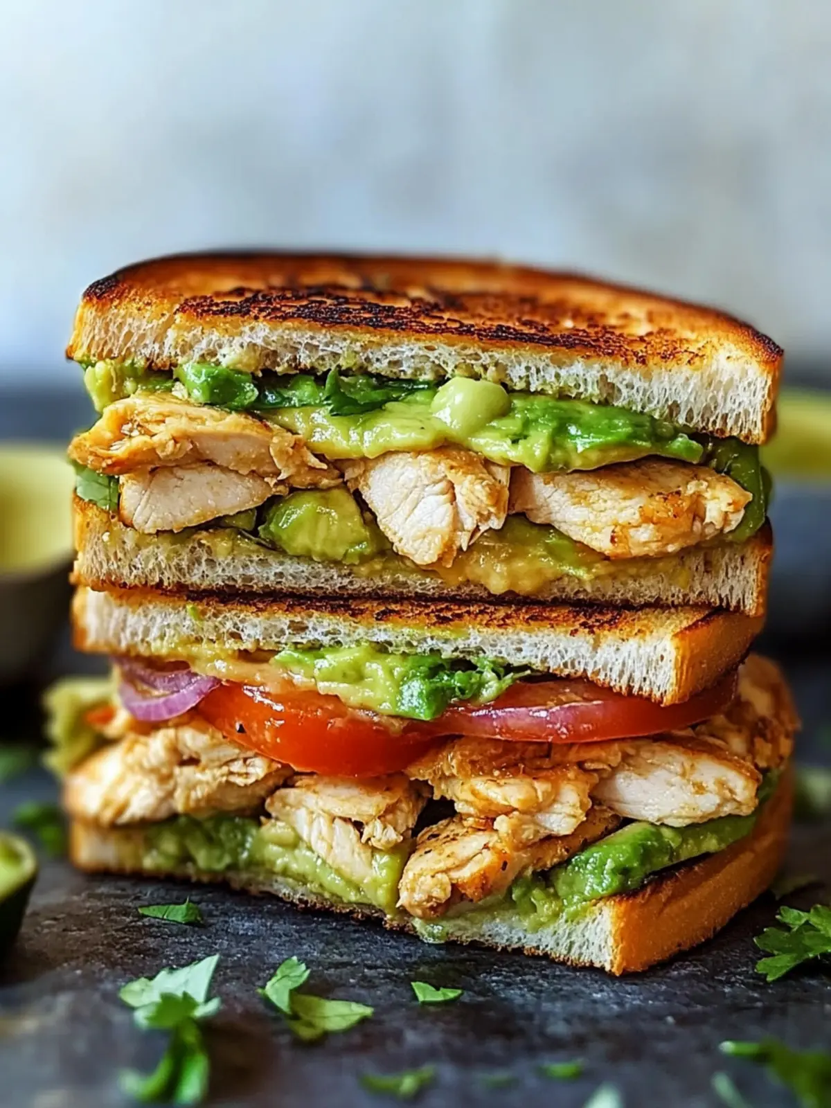 Chicken Avocado Melt Sandwich