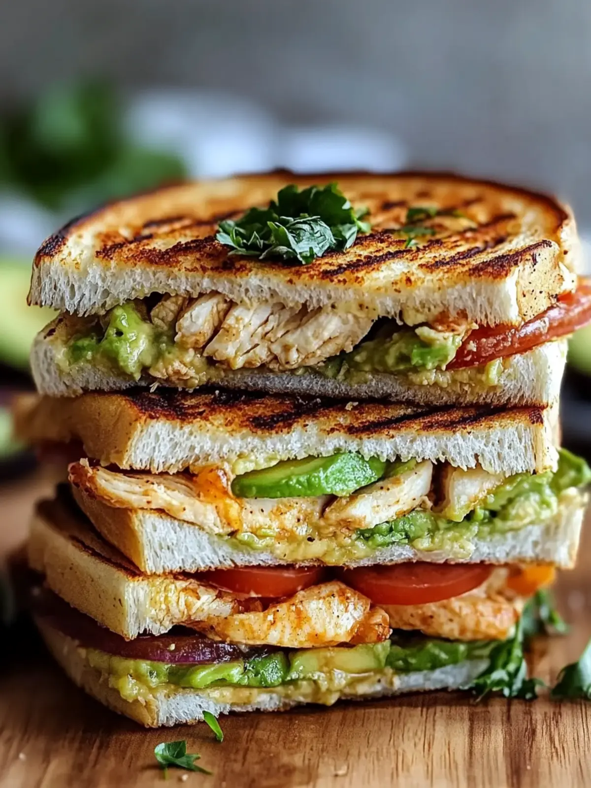 Chicken Avocado Melt Sandwich
