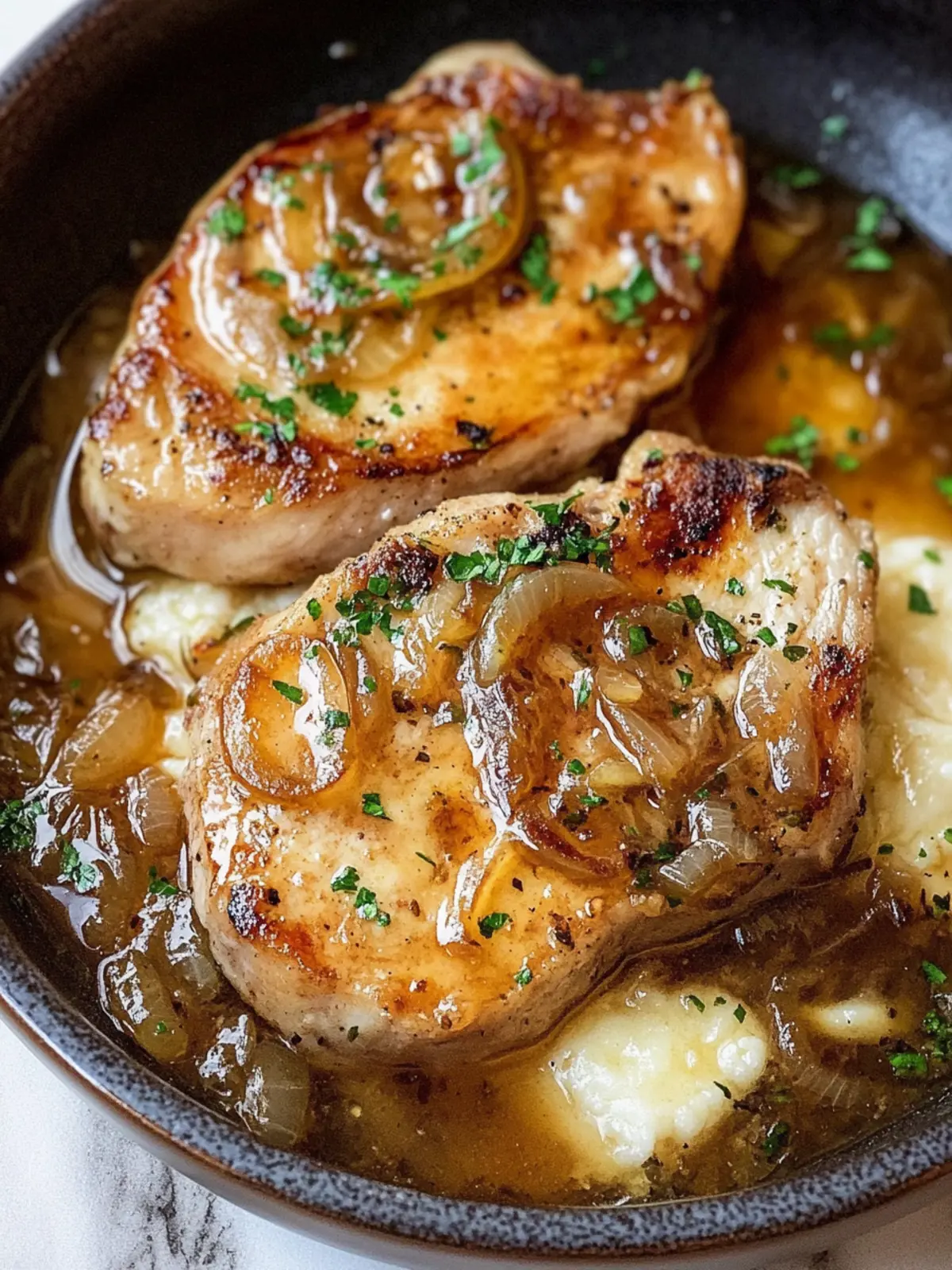 French Onion Pork Chops