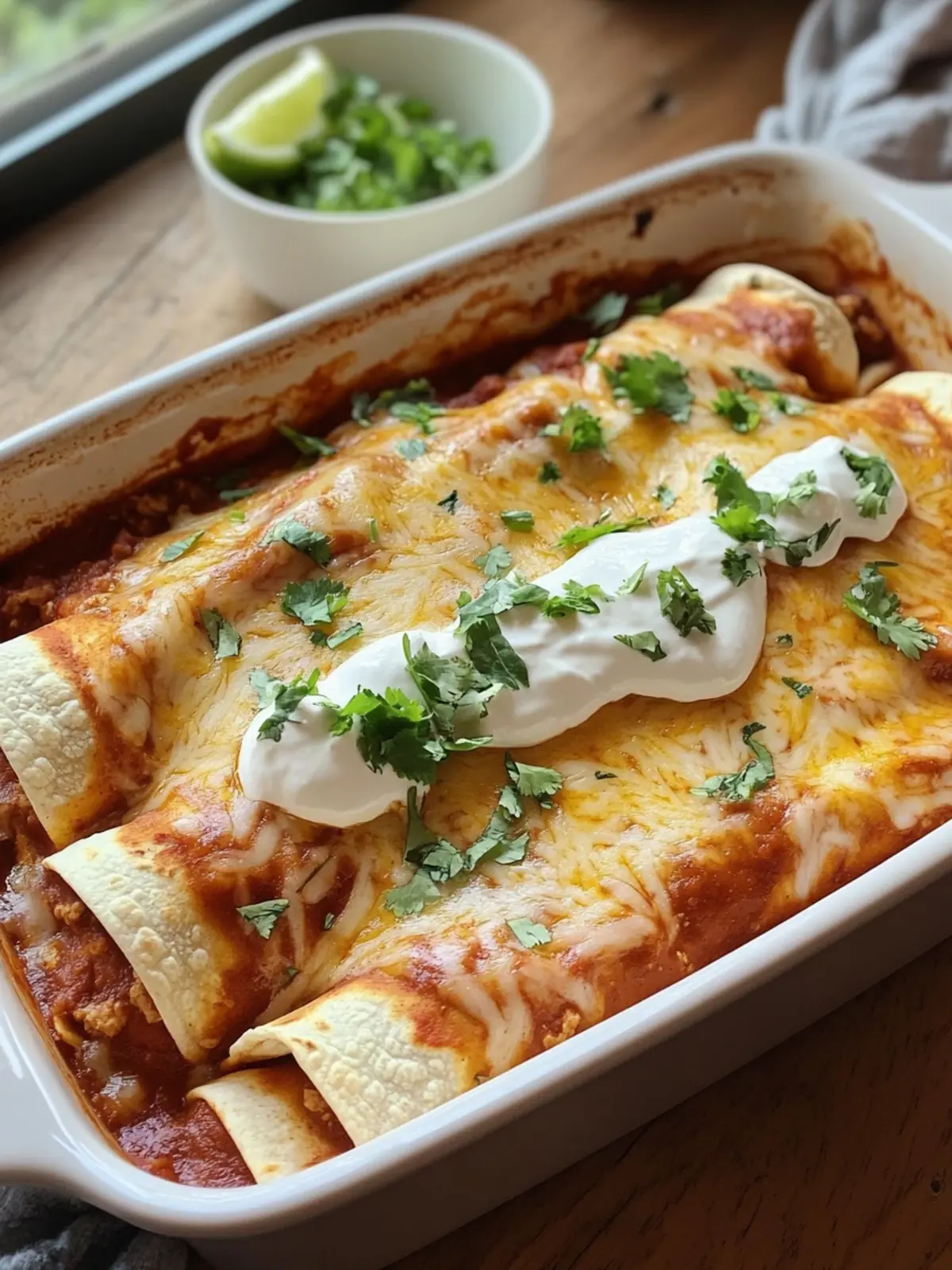 Healthy Ground Turkey Enchiladas