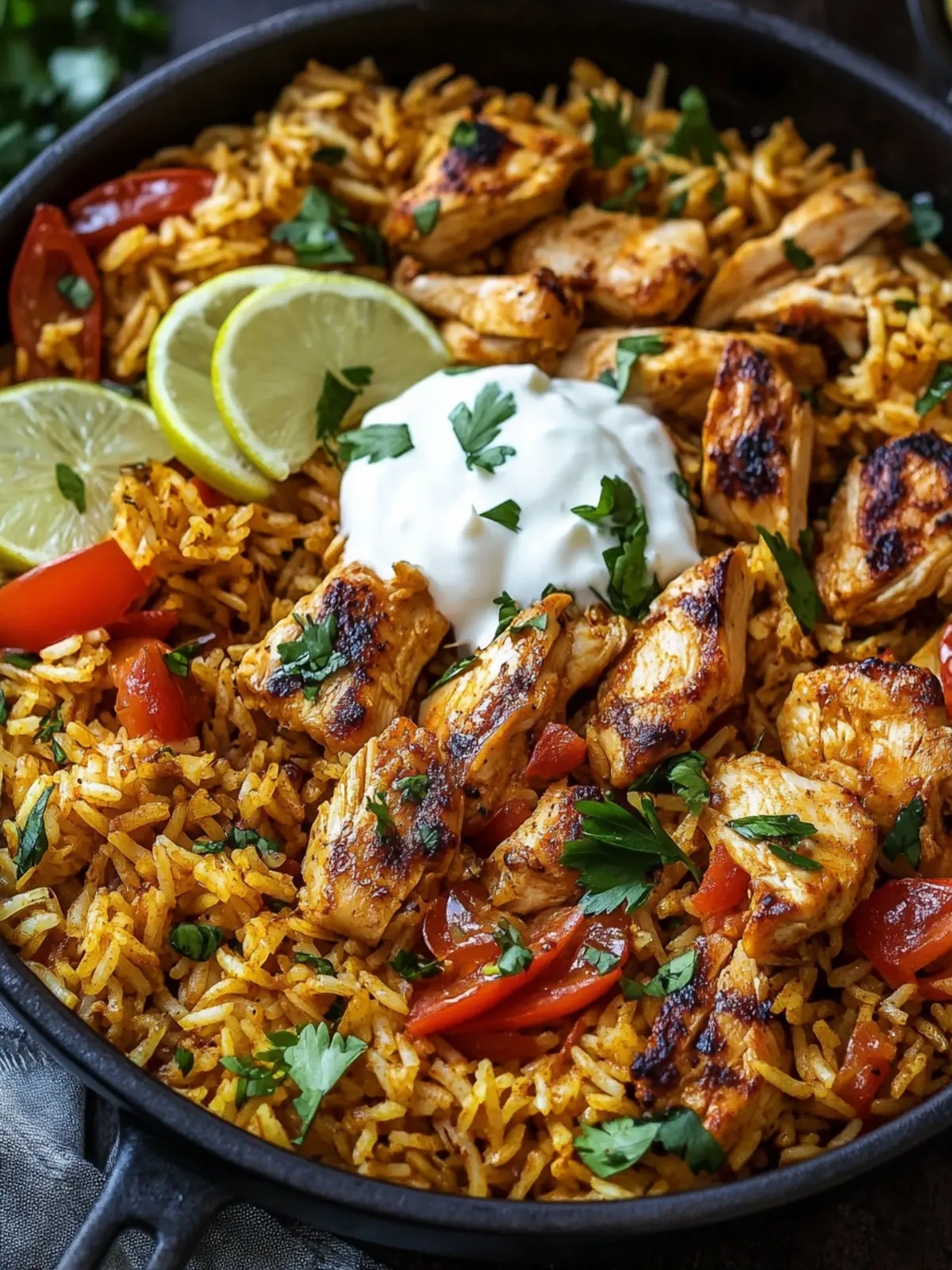 One Pot Chicken Shawarma Rice