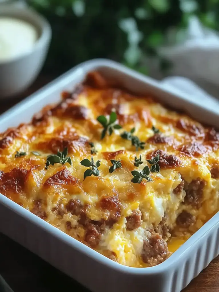 Easy Sausage and Egg Casserole