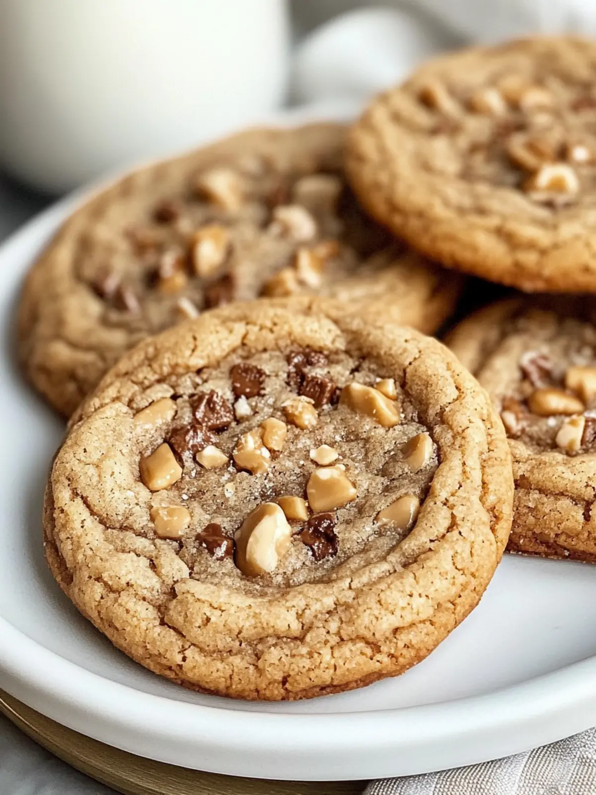 Brown Butter Coffee Toffee Cookies