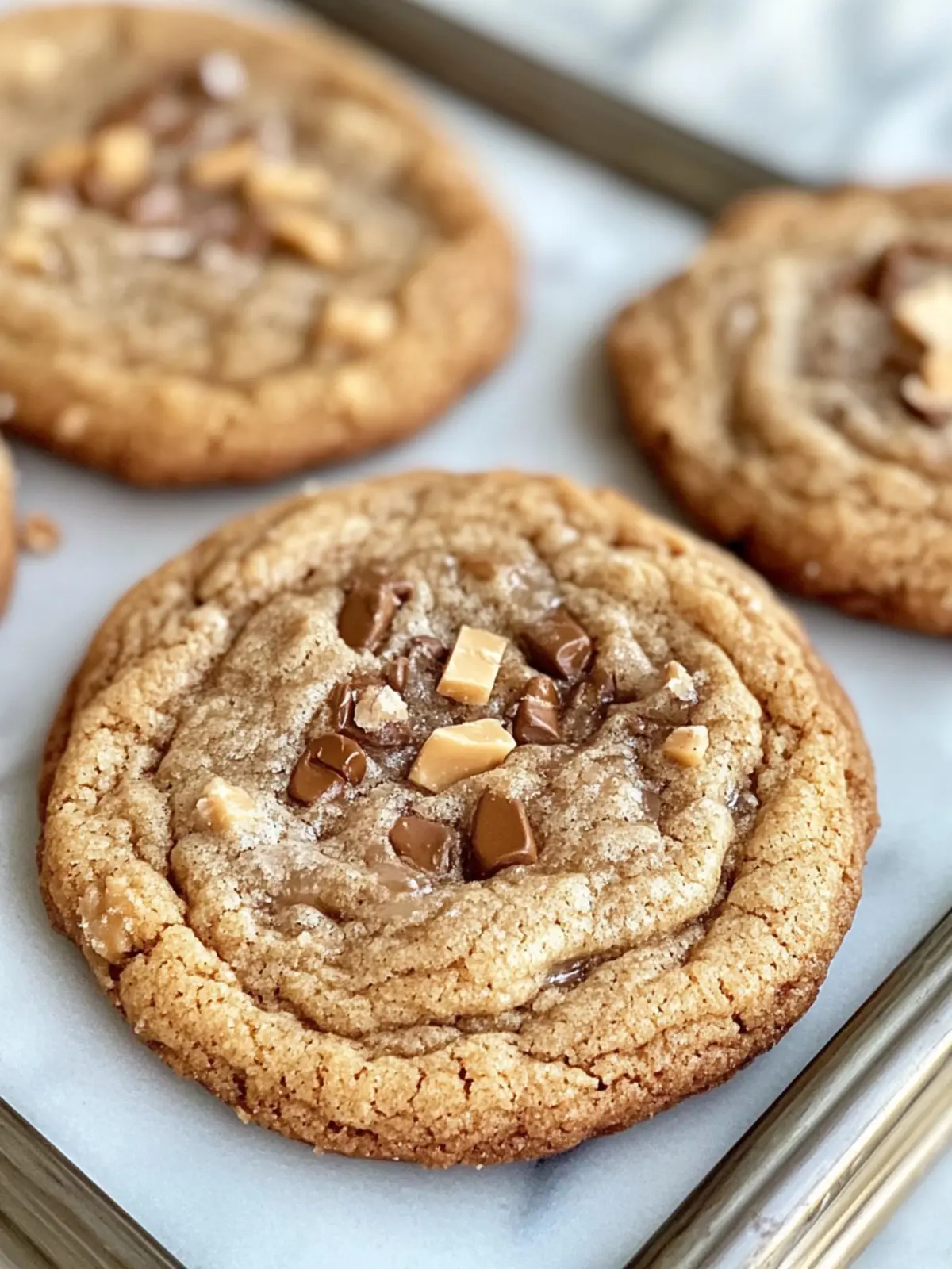 Brown Butter Coffee Toffee Cookies