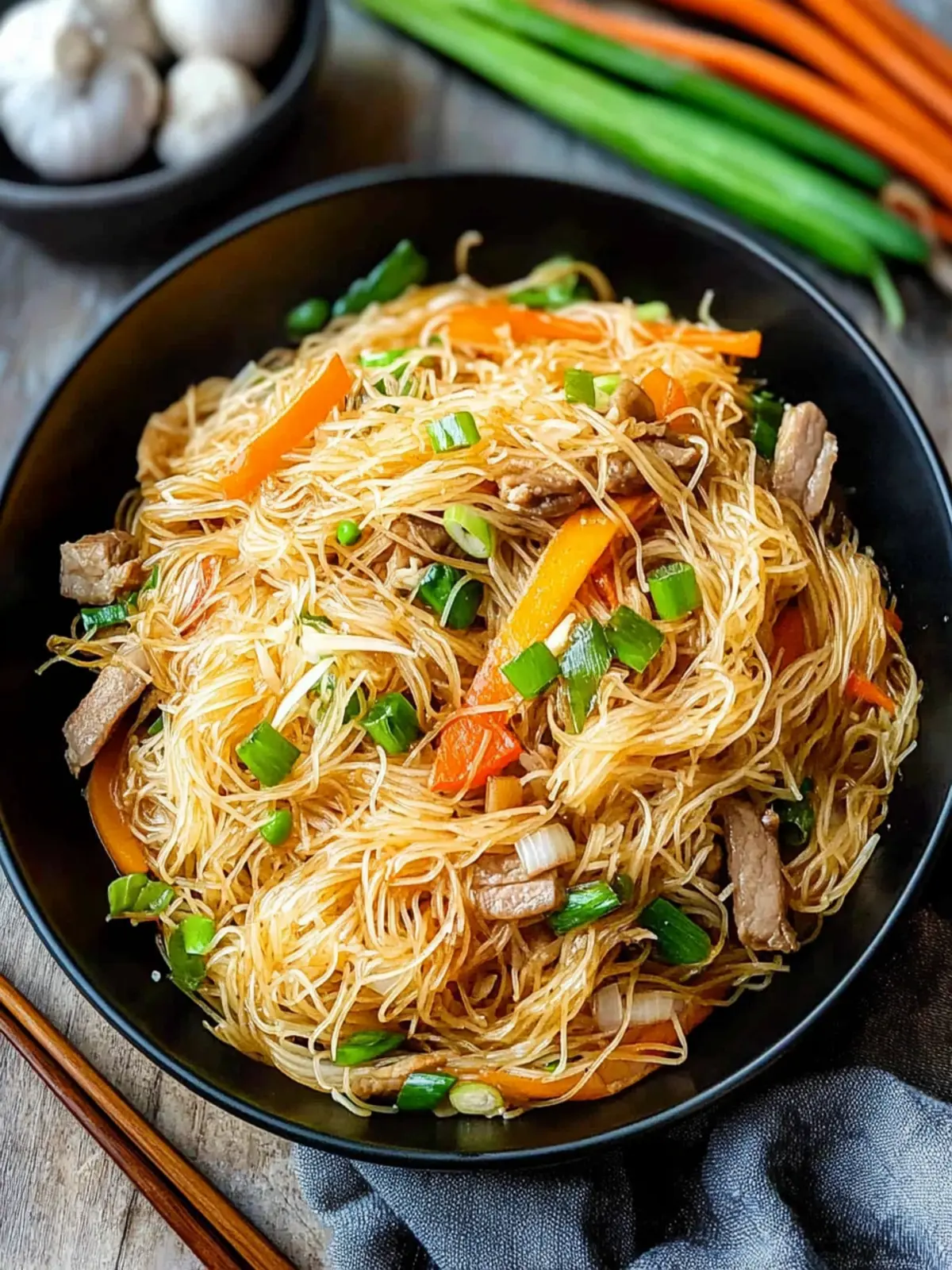 Savor Quick Stir Fried Vermicelli with Pork in 20 Minutes 5 Stir Fried Vermicelli with Pork