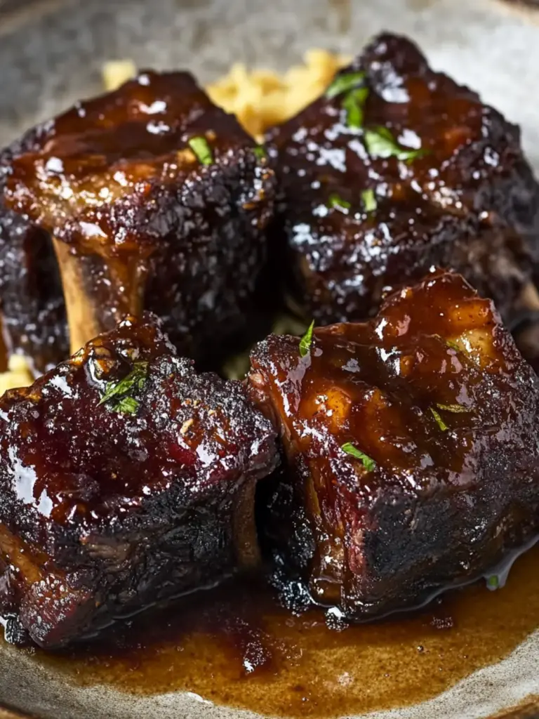 Maple-Bourbon Glazed Short Ribs