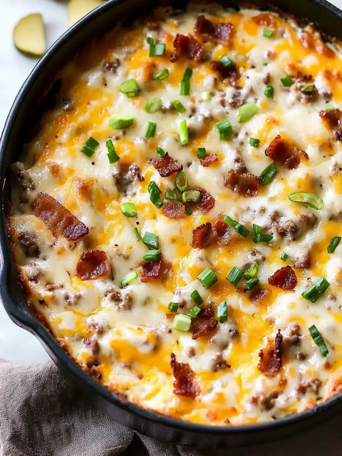 Creamy Bacon Cheeseburger Dip