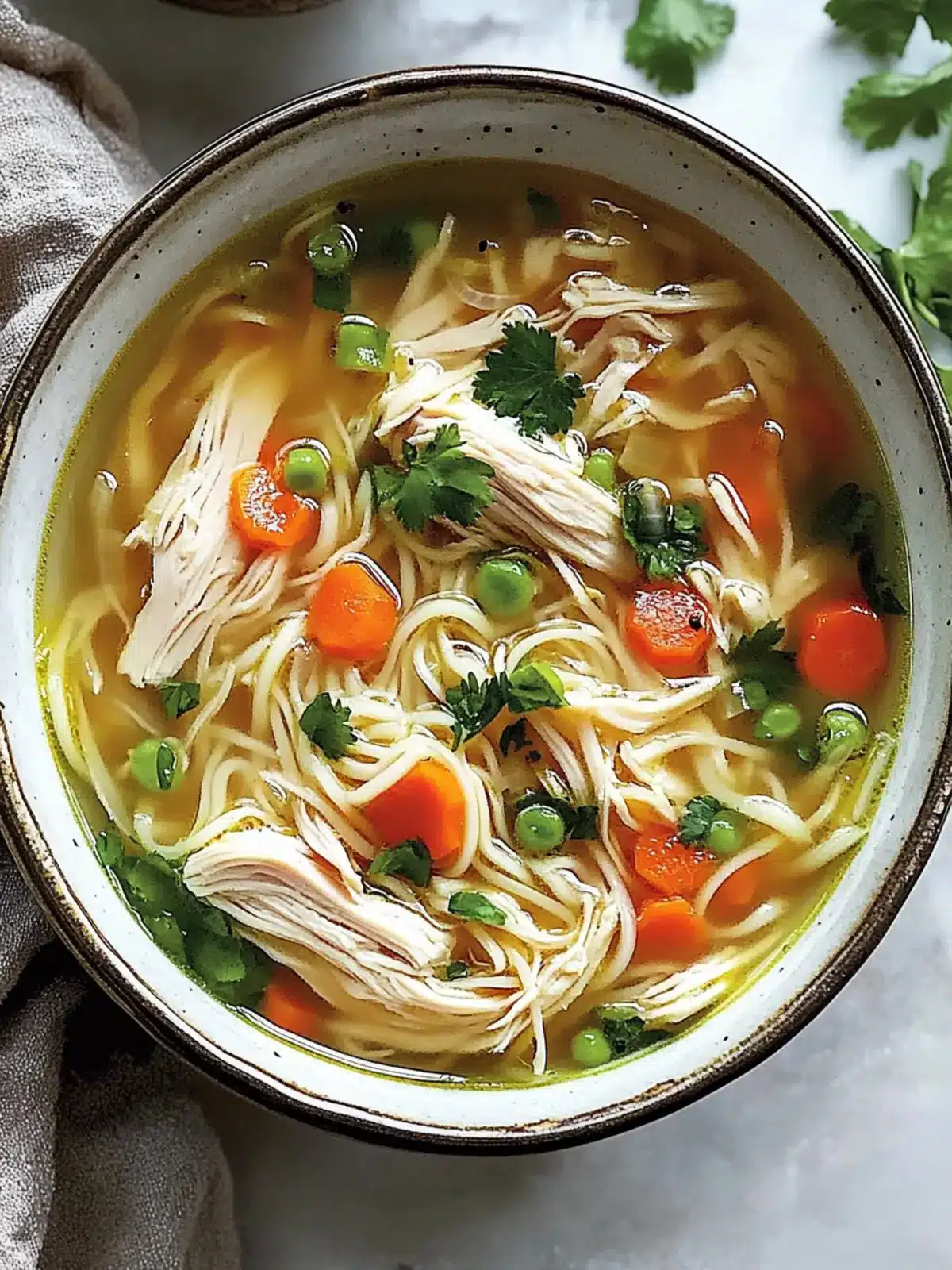 Ginger Garlic Chicken Noodle Soup