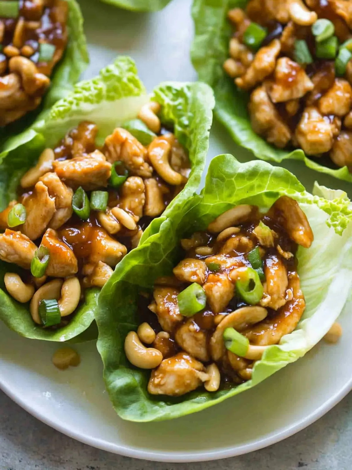 Cashew Chicken Lettuce Wraps