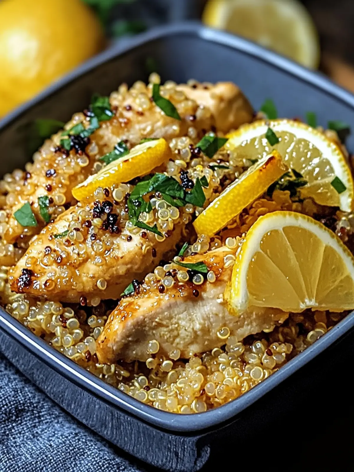 Garlic Lemon Chicken Quinoa