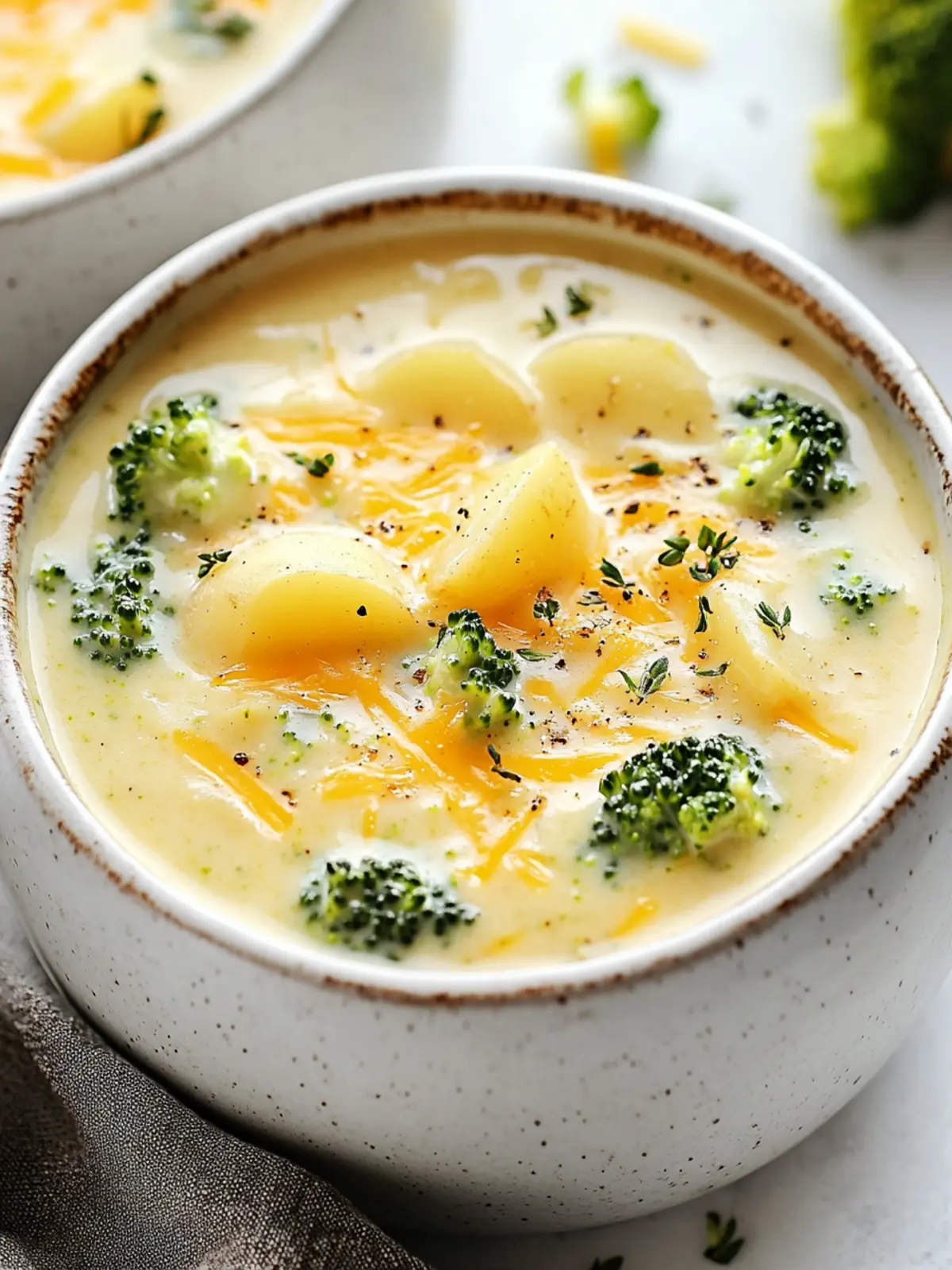 Broccoli Potato Cheese Soup Recipe