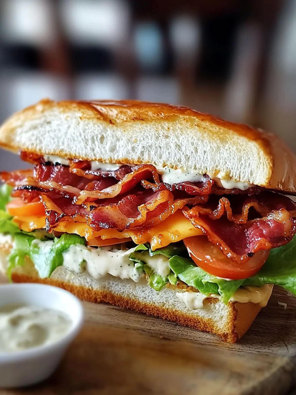 BBQ Bacon Ranch BLT Sandwich