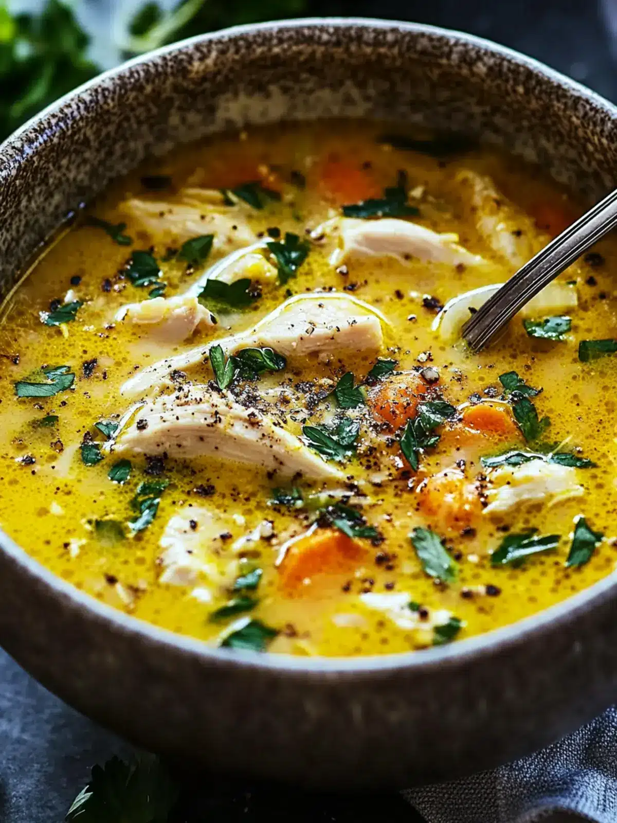 Coconut Turmeric Chicken Soup