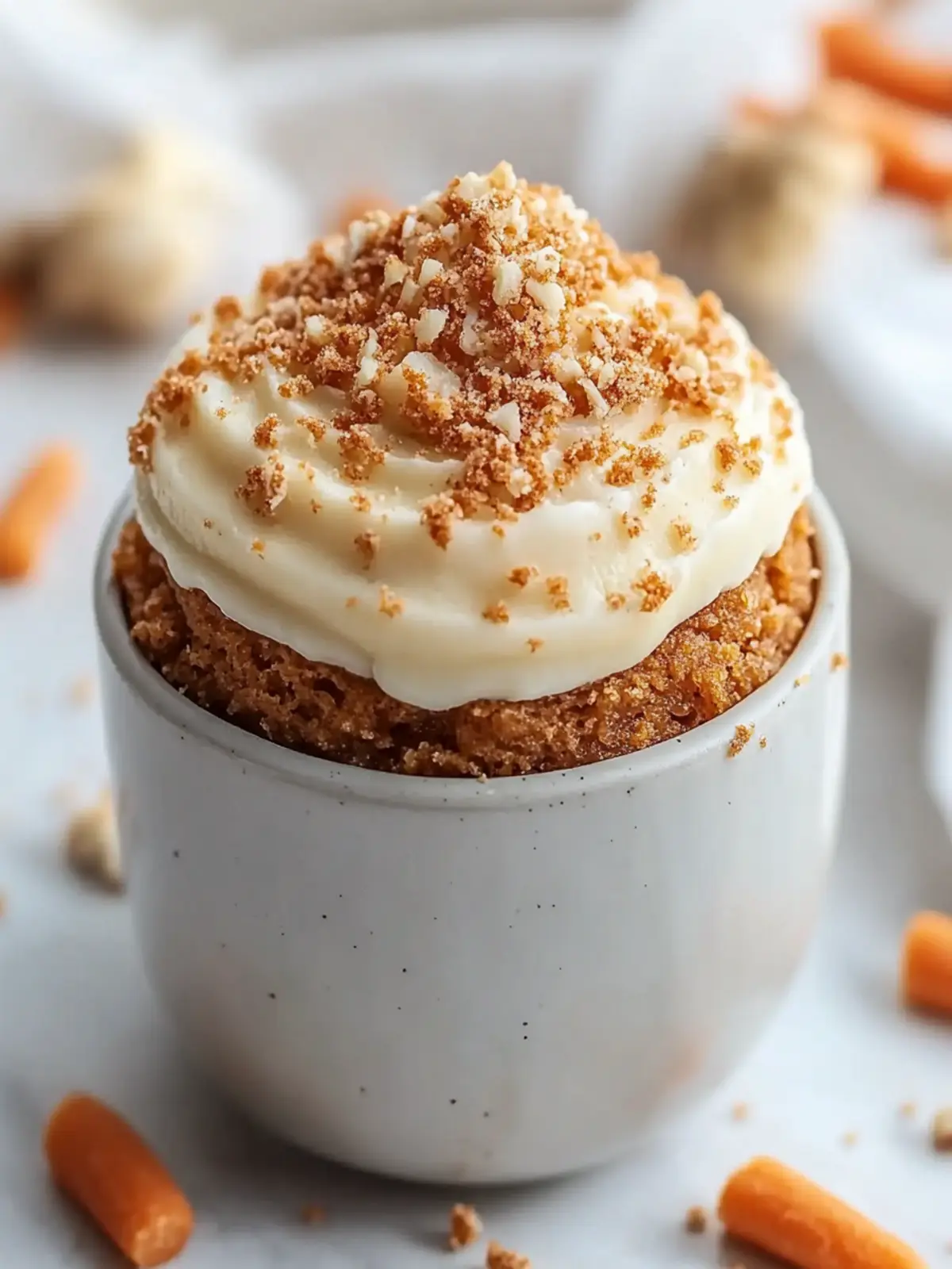 5-Minute Keto Carrot Cake Mug Cake