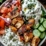Savory Greek Chicken Gyro Bowls for a Quick Dinner Delight 42 Greek Chicken Gyro Bowls