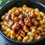 High-Protein Honey BBQ Chicken Mac & Cheese