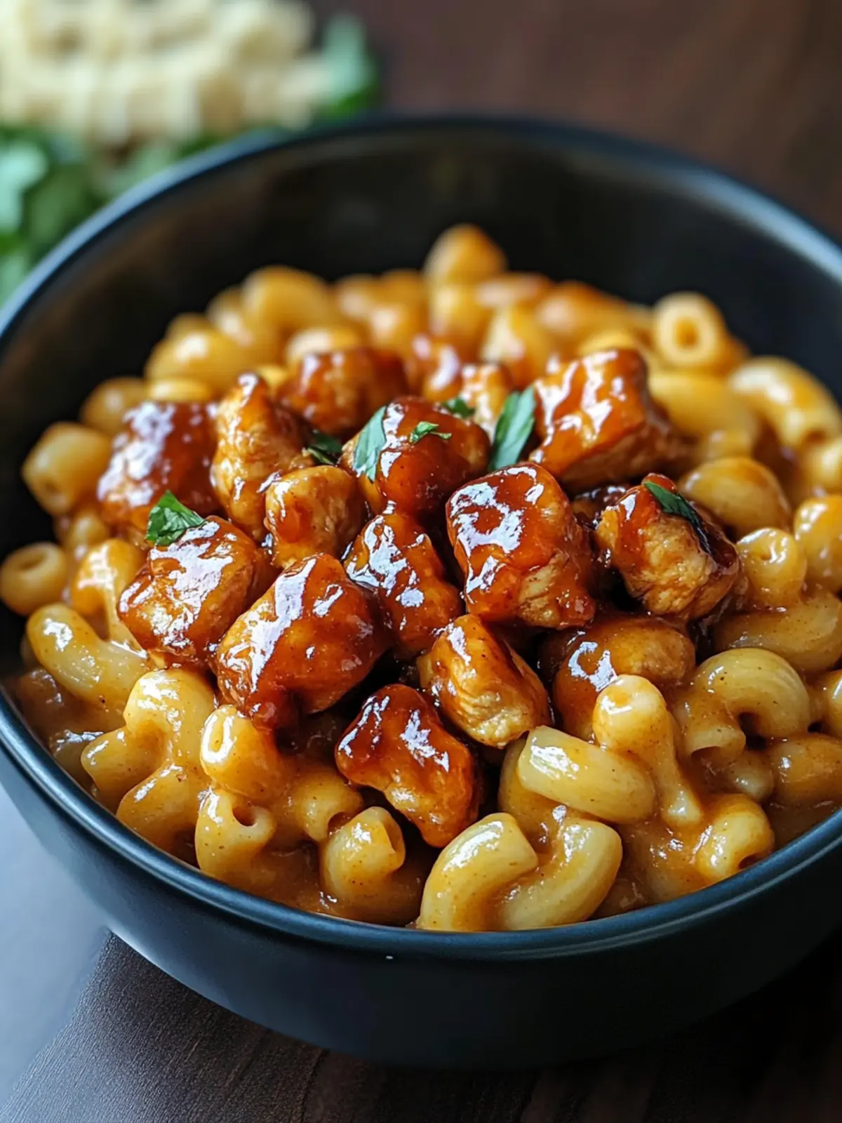 High-Protein Honey BBQ Chicken Mac & Cheese