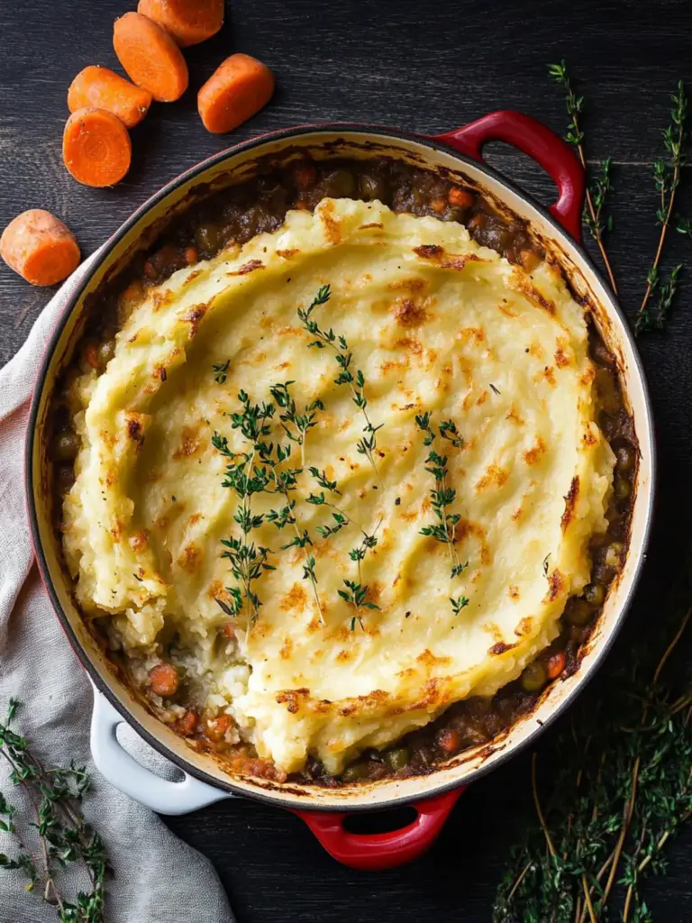 Gardener's Pie with Root Vegetable Mash