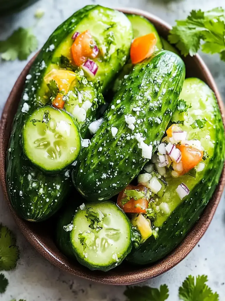 Mexican-style cucumbers
