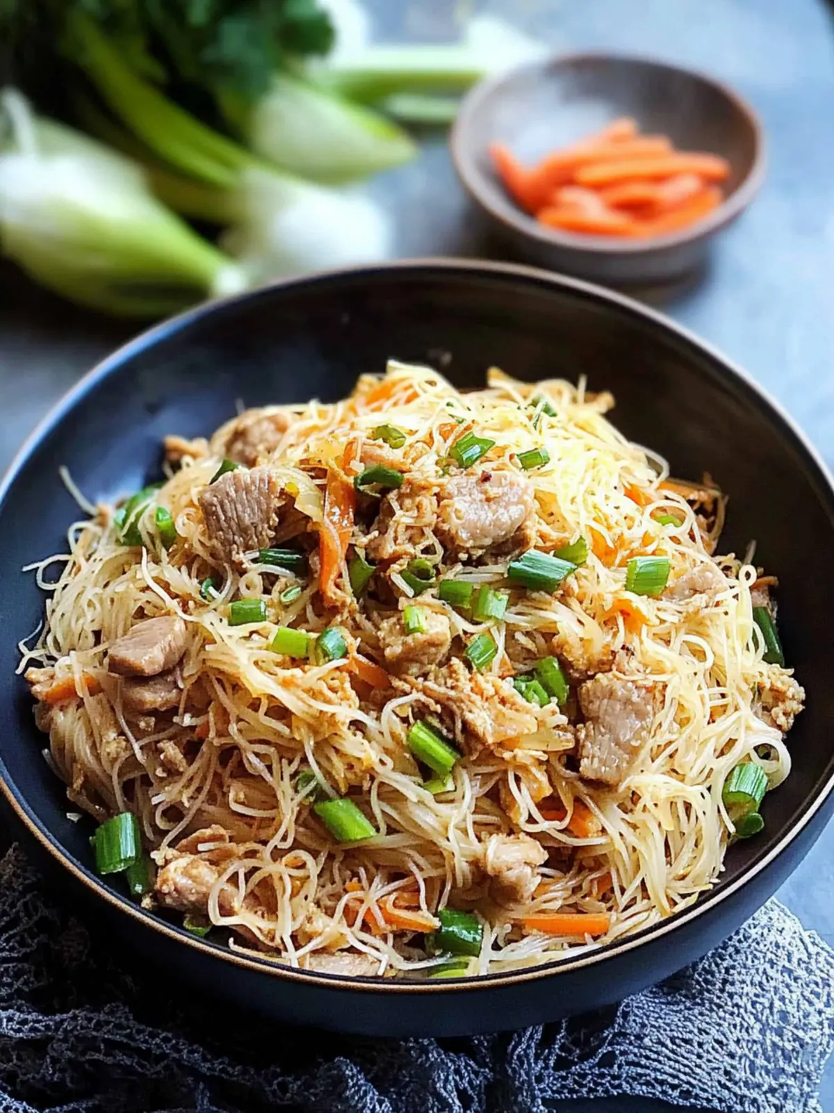 Savor Quick Stir Fried Vermicelli with Pork in 20 Minutes 4 Stir Fried Vermicelli with Pork