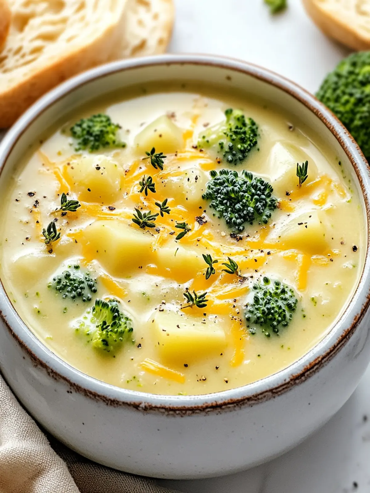 Broccoli Potato Cheese Soup Recipe