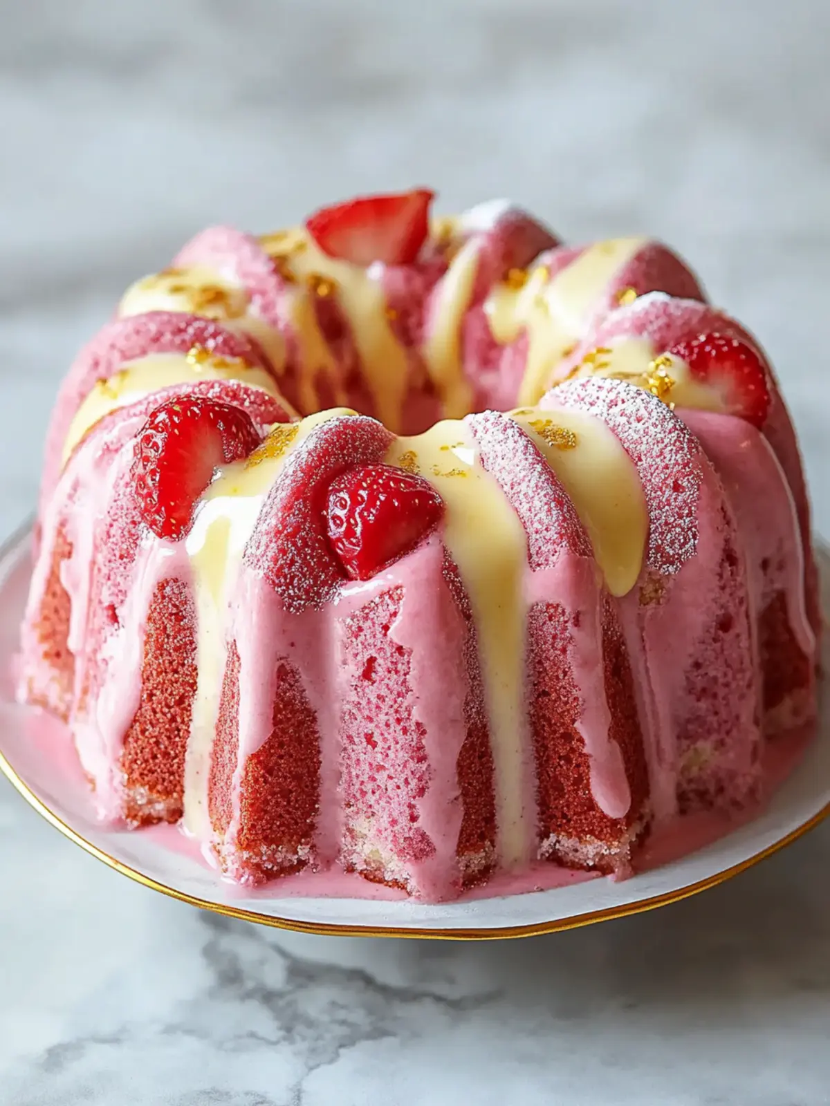 Moist Strawberry Milkshake Pound Cake for Sweet Nostalgia 5 Moist Strawberry Milkshake Pound Cake