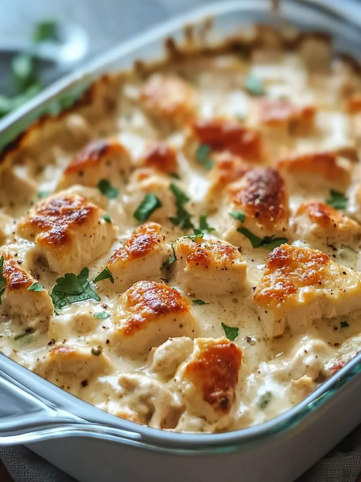 Creamy Swiss Chicken Casserole