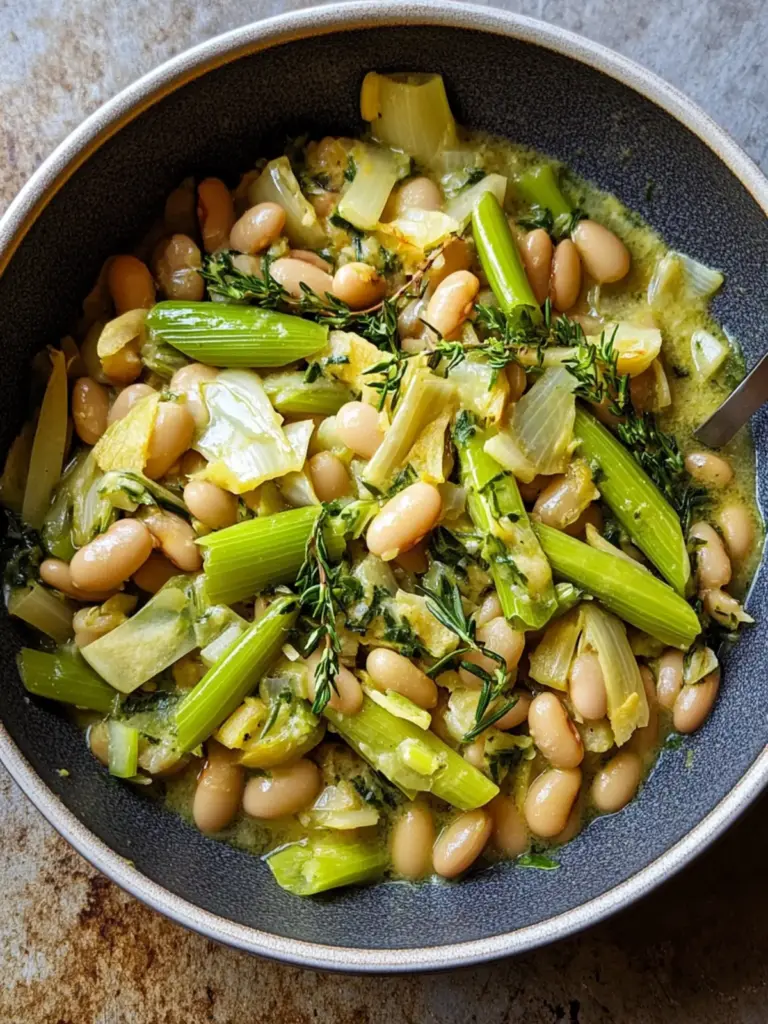 Cheesy Beans and Leeks