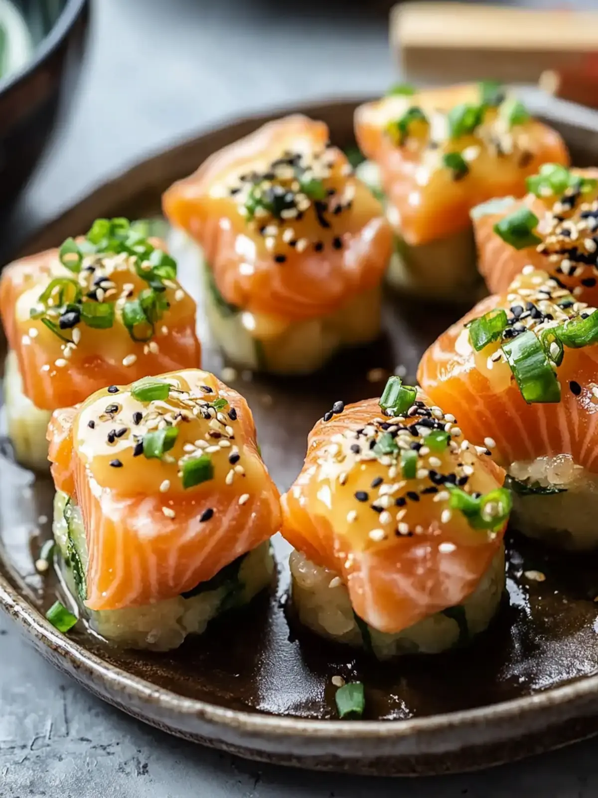 Oven-Baked Salmon Sushi Bites