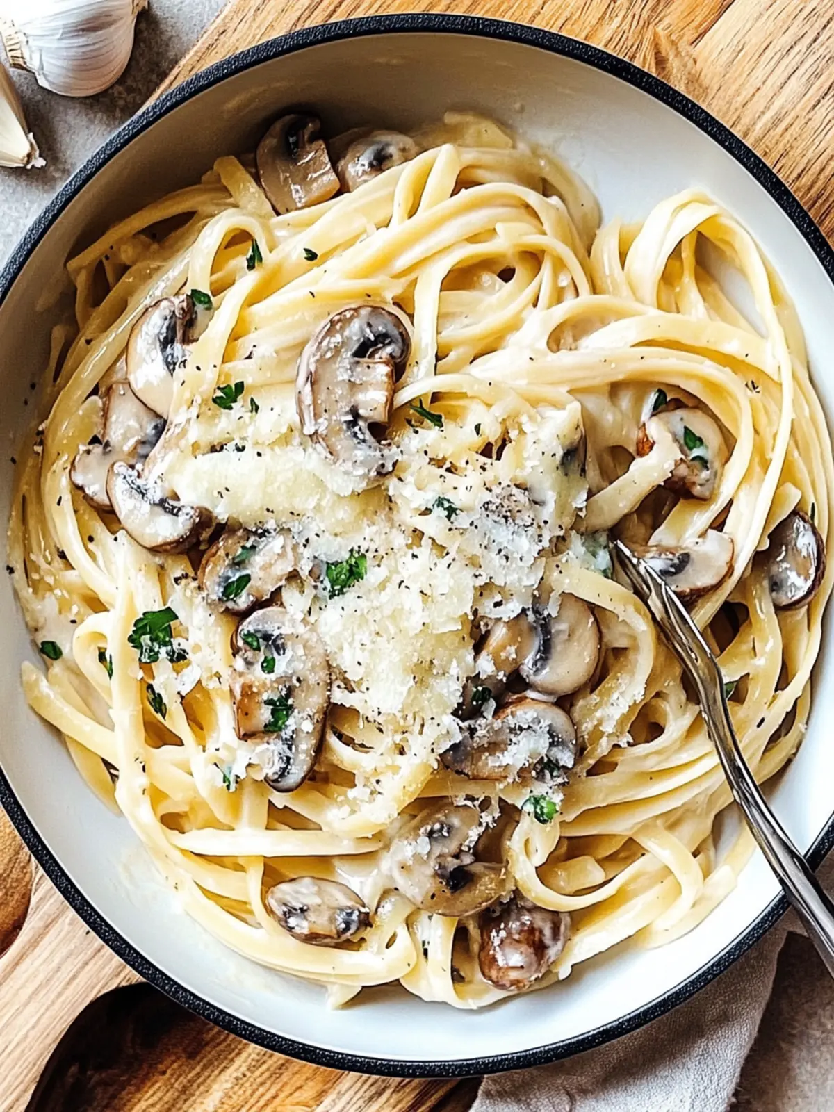 Garlic Mushroom Pasta Recipe