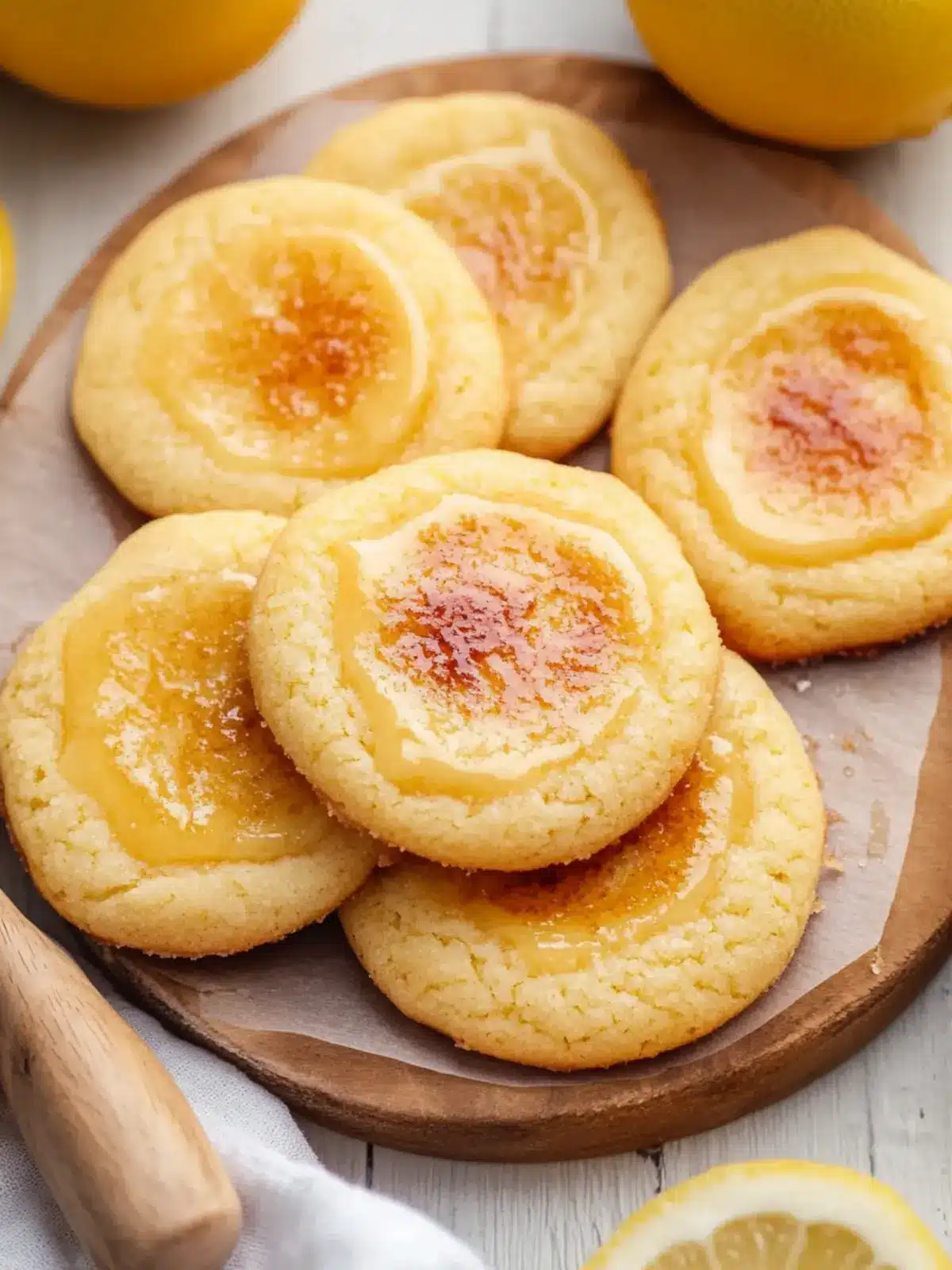 Lemon Crème Brûlée Cookies